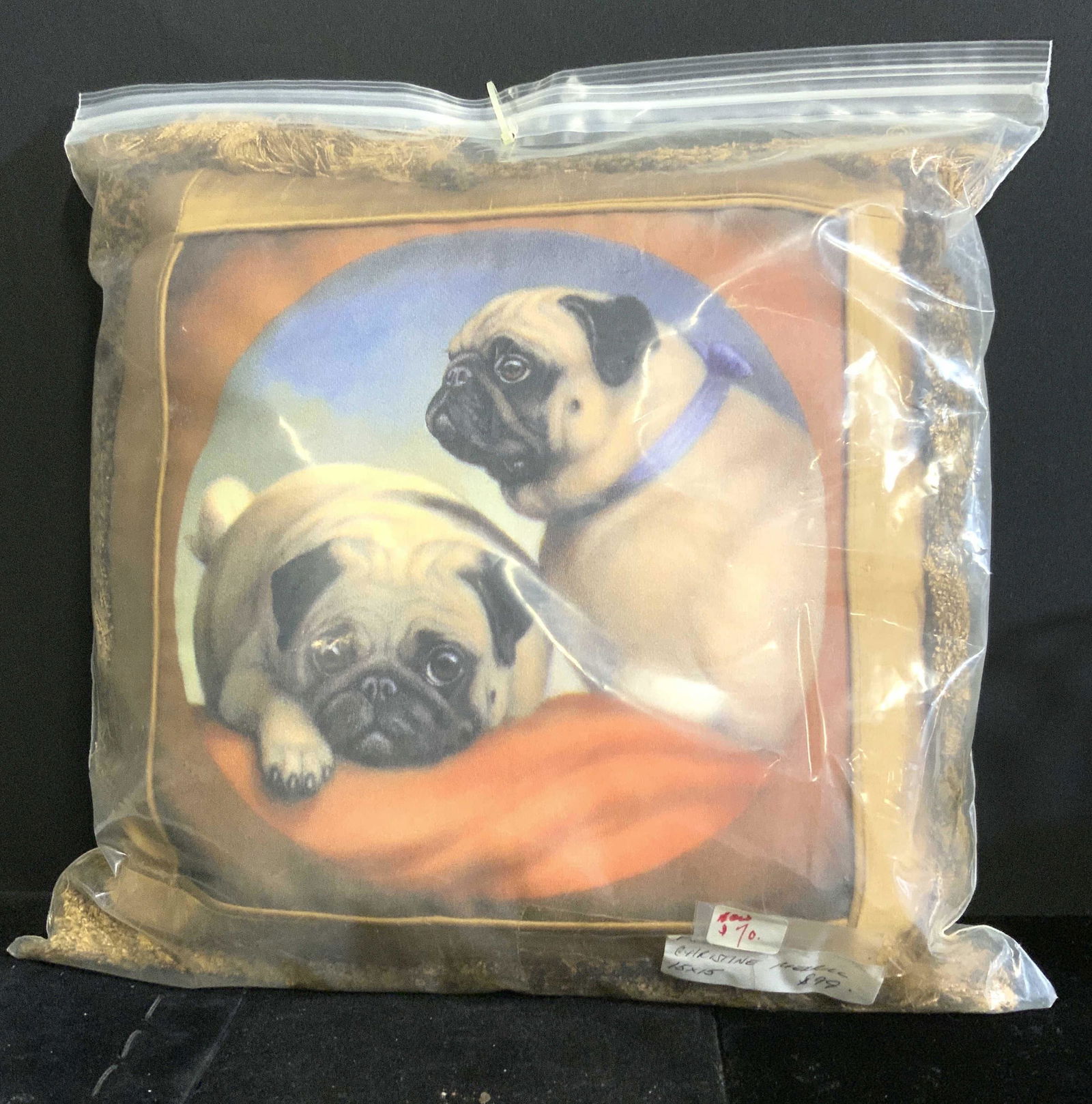 Pug Print Throw Pillow (1 of 5)