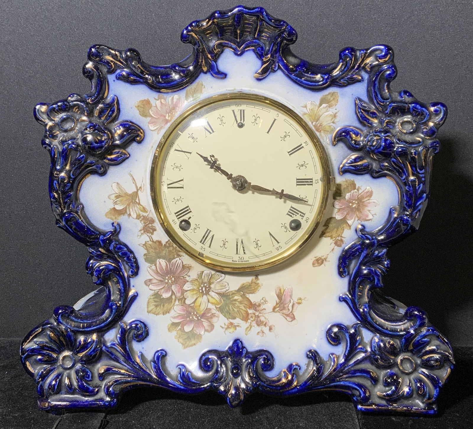 Vintage Ceramic Mantle Clock, Germany (1 of 12)