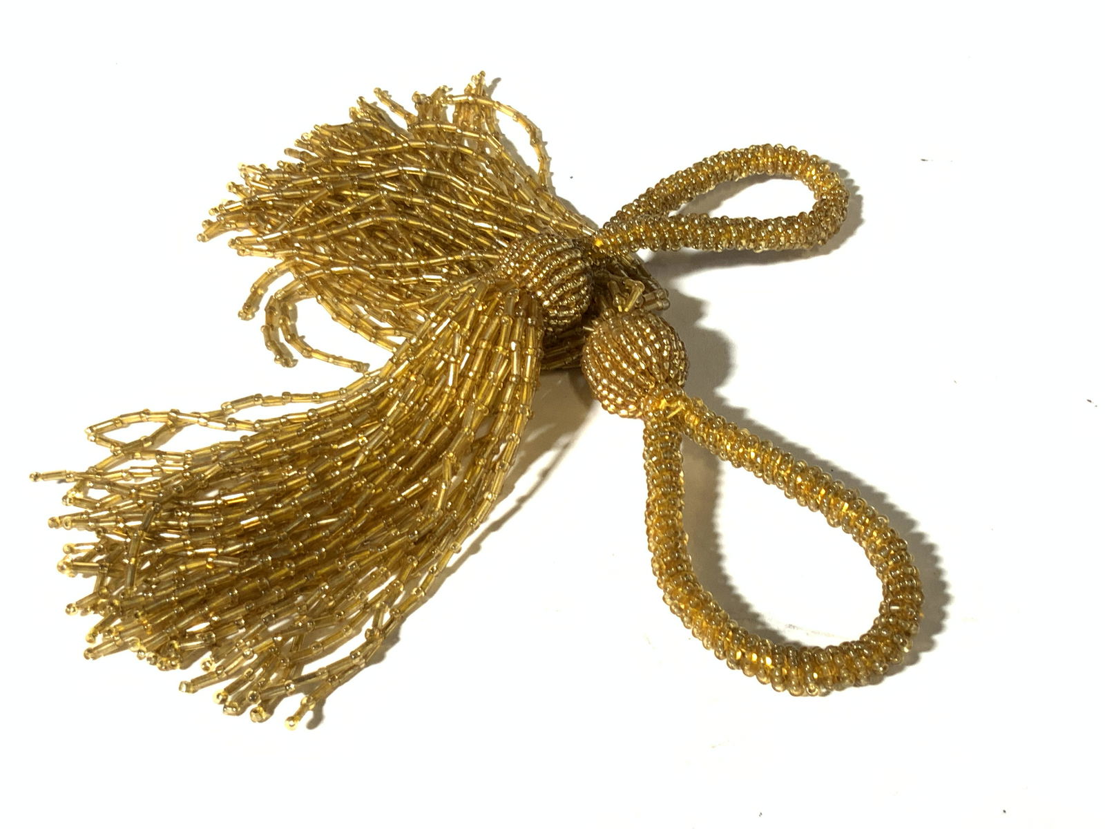 Set 7 Seed Beaded Tasseled Napkin Rings (1 of 7)