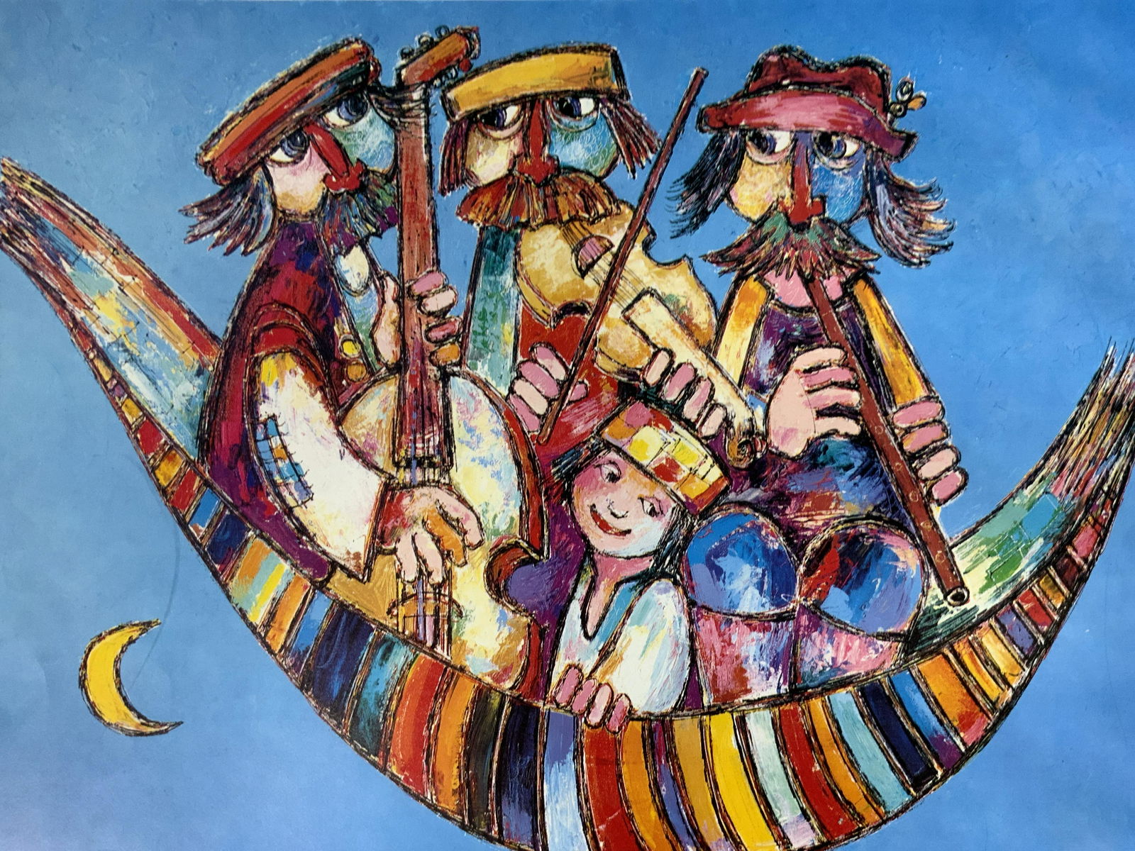 JOVAN OBICAN Signed Flying Carpet Offset Litho (1 of 7)