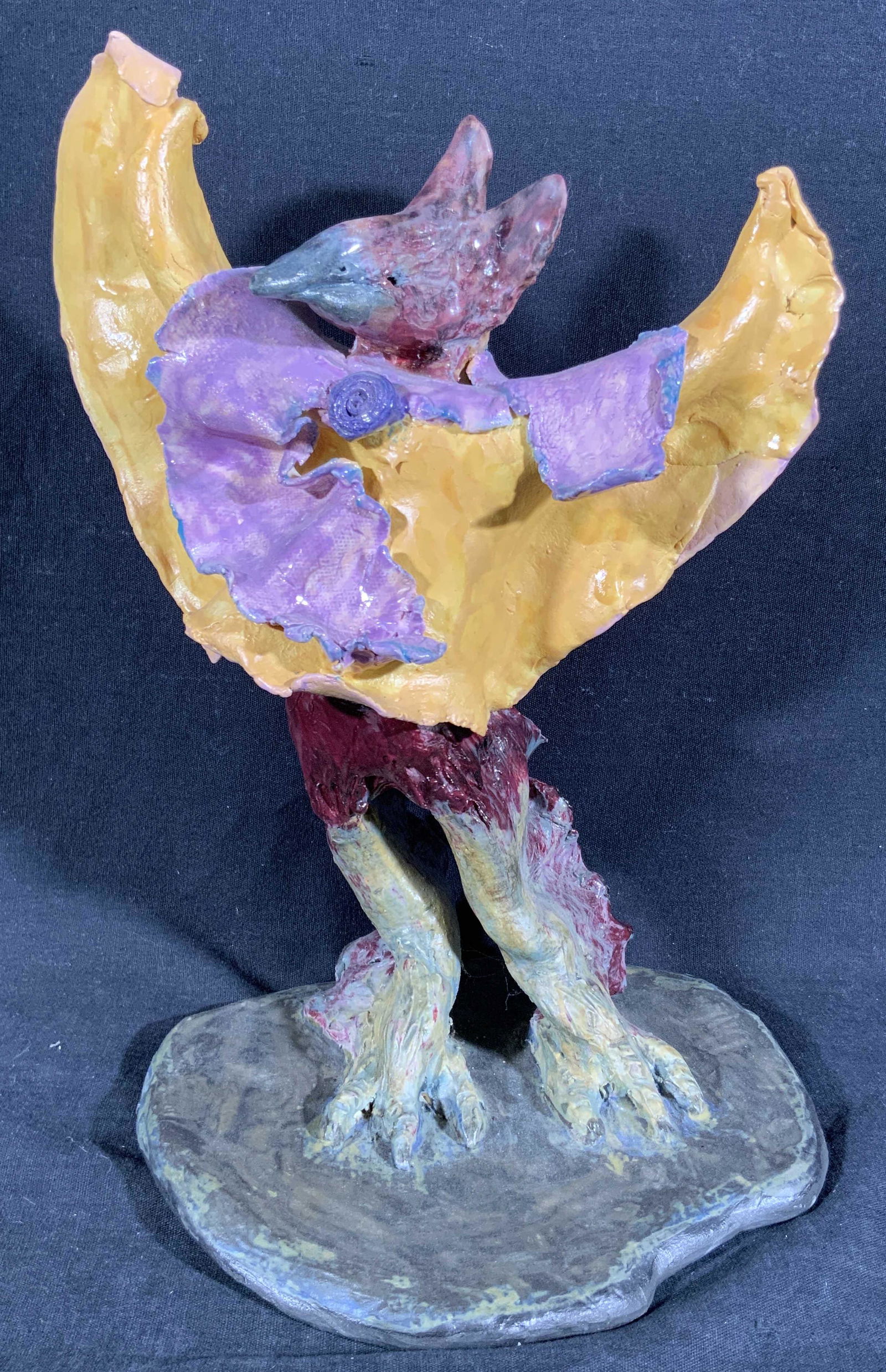 Artist Sign Ceramic Statuette, Conductor of Music (1 of 12)