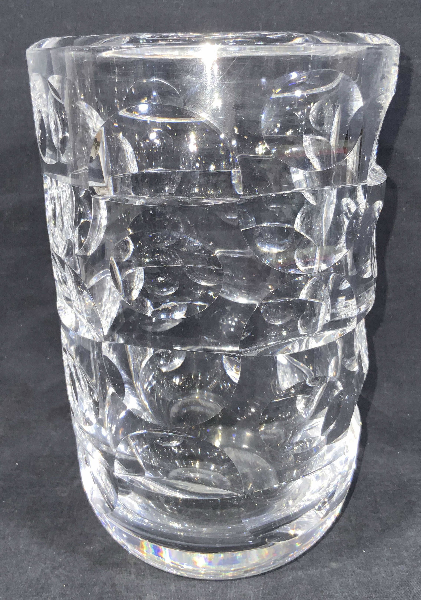 Vintage ORREFORS Signed Cut Crystal Vase (1 of 11)