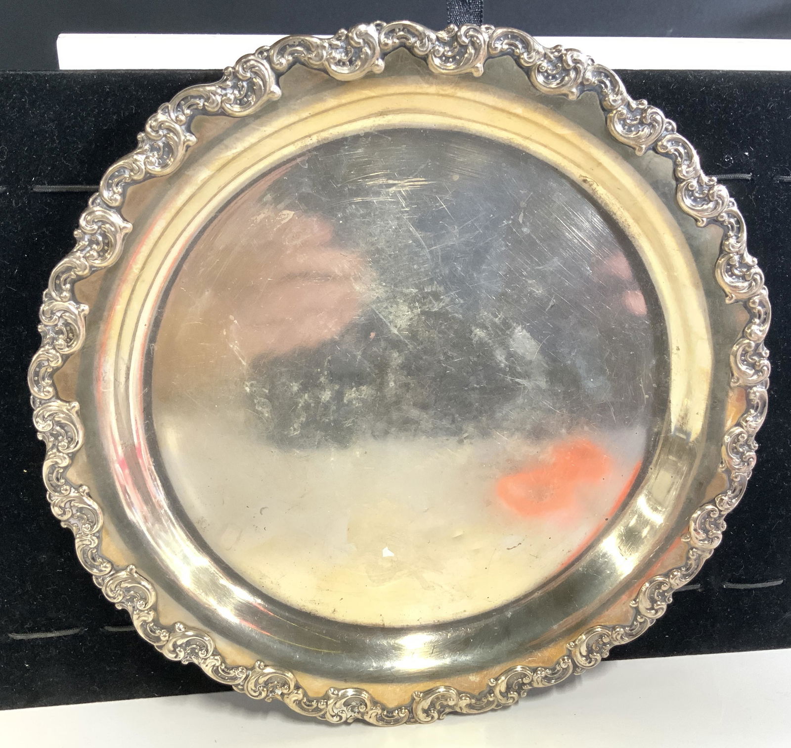 STERLING Embossed Dish, Kirkpatrick Co NY (1 of 8)