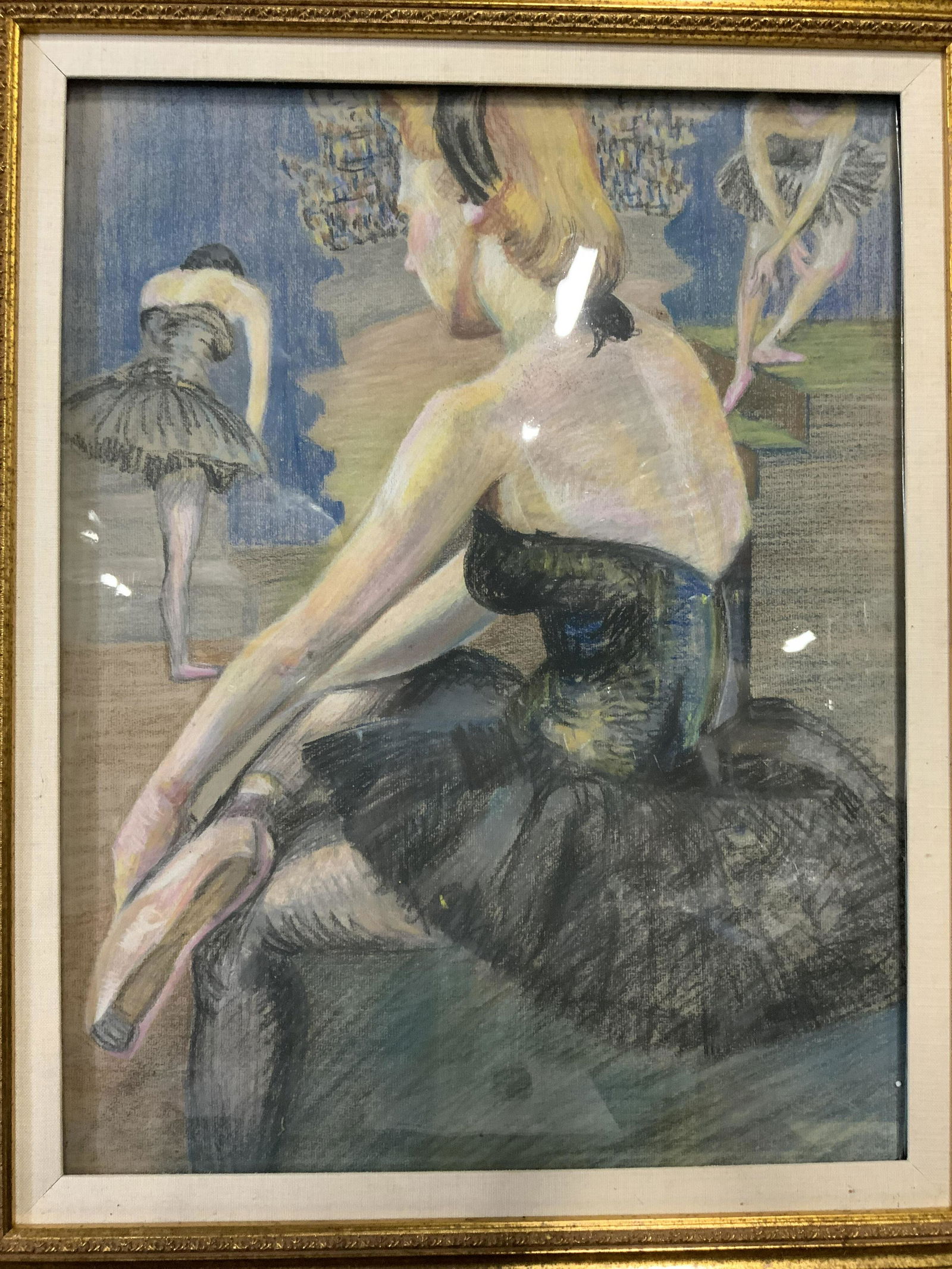 RUTH FORREST Framed Pastel on Paper (1 of 11)