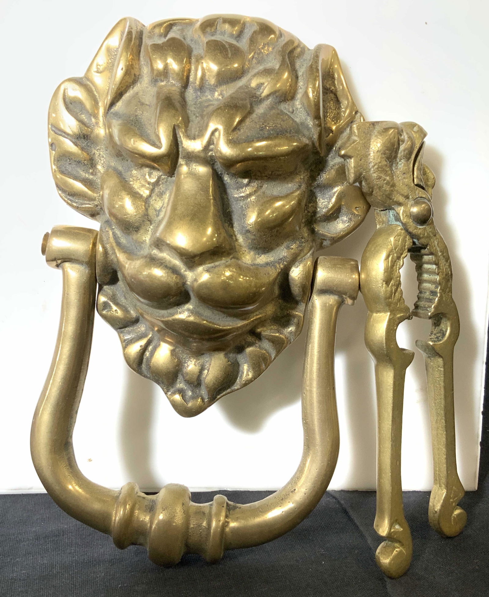 Brass Lion Door Knocker, Rooster Nut Cracker (1 of 5)