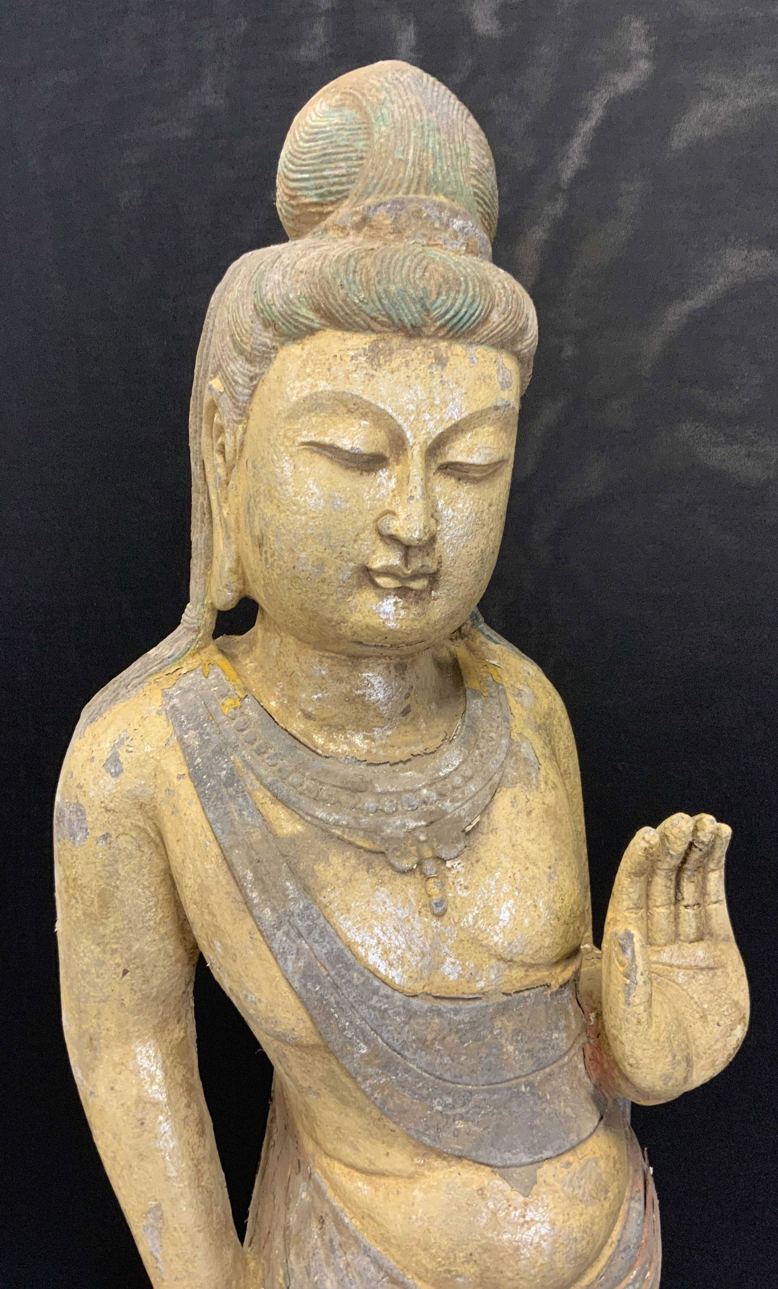 Abhaya Mudra Freestanding Concrete Sculpture (1 of 12)