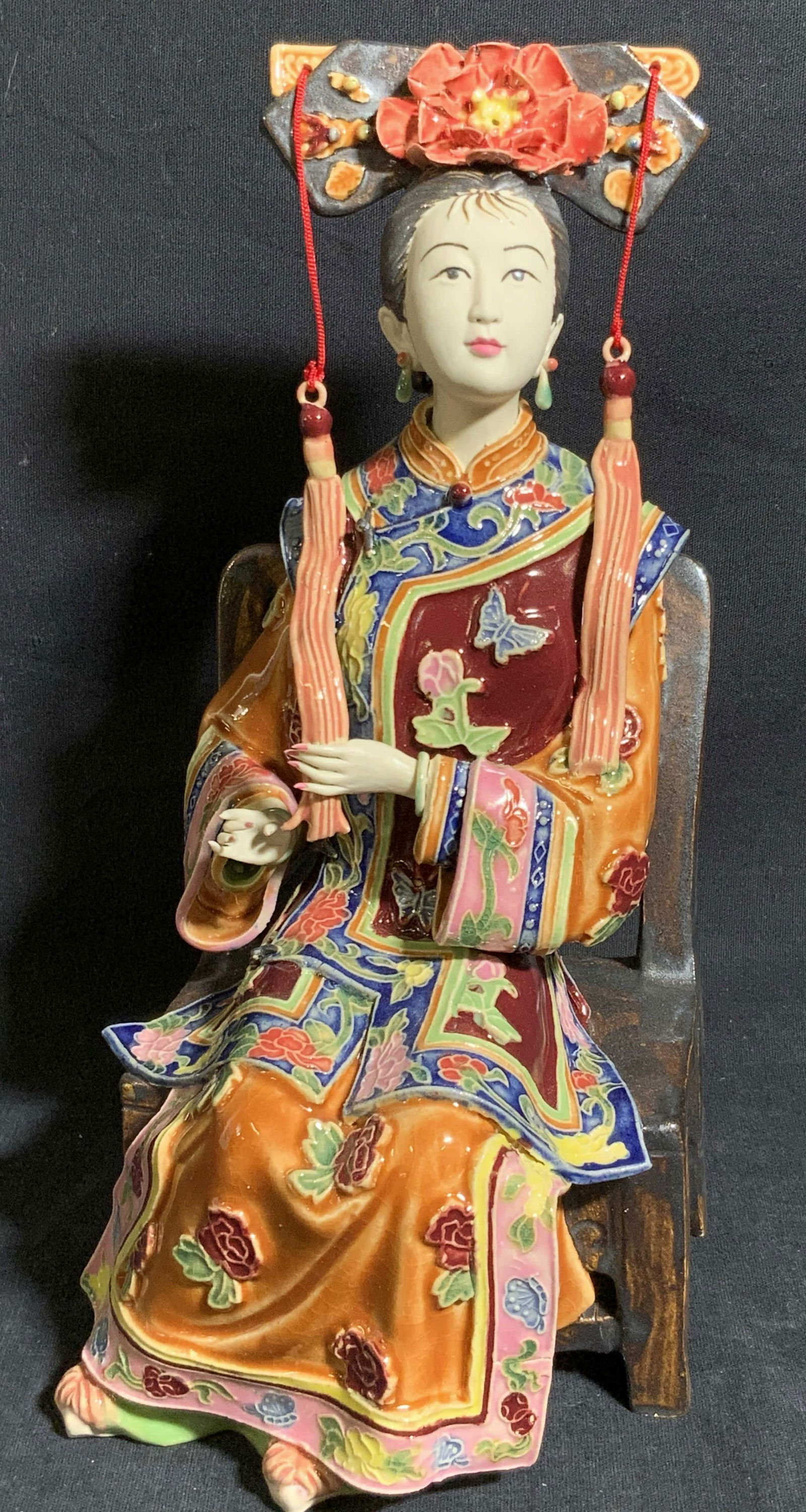 Signed Vintage Handmade Ceramic Asian Figural (1 of 15)