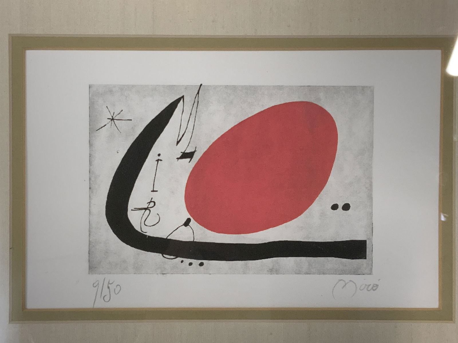 ATTR JOAN MIRO Signed Abstract Lithograph (1 of 10)