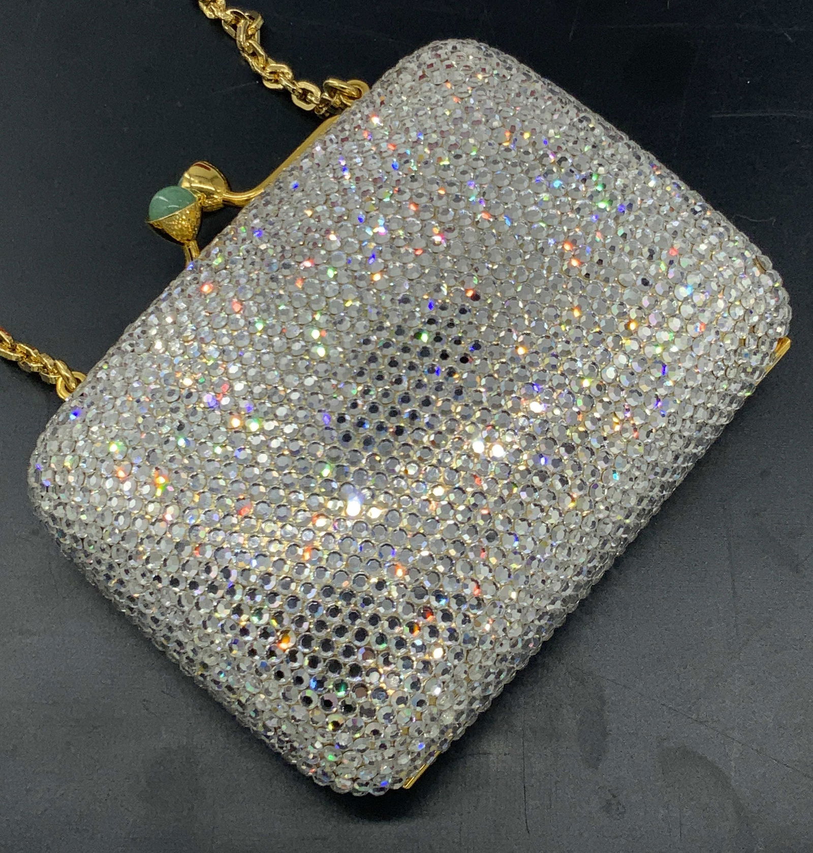 JUDITH LEIBER Crystal Minaudiere W/ Tags & Org Box (1 of 19)