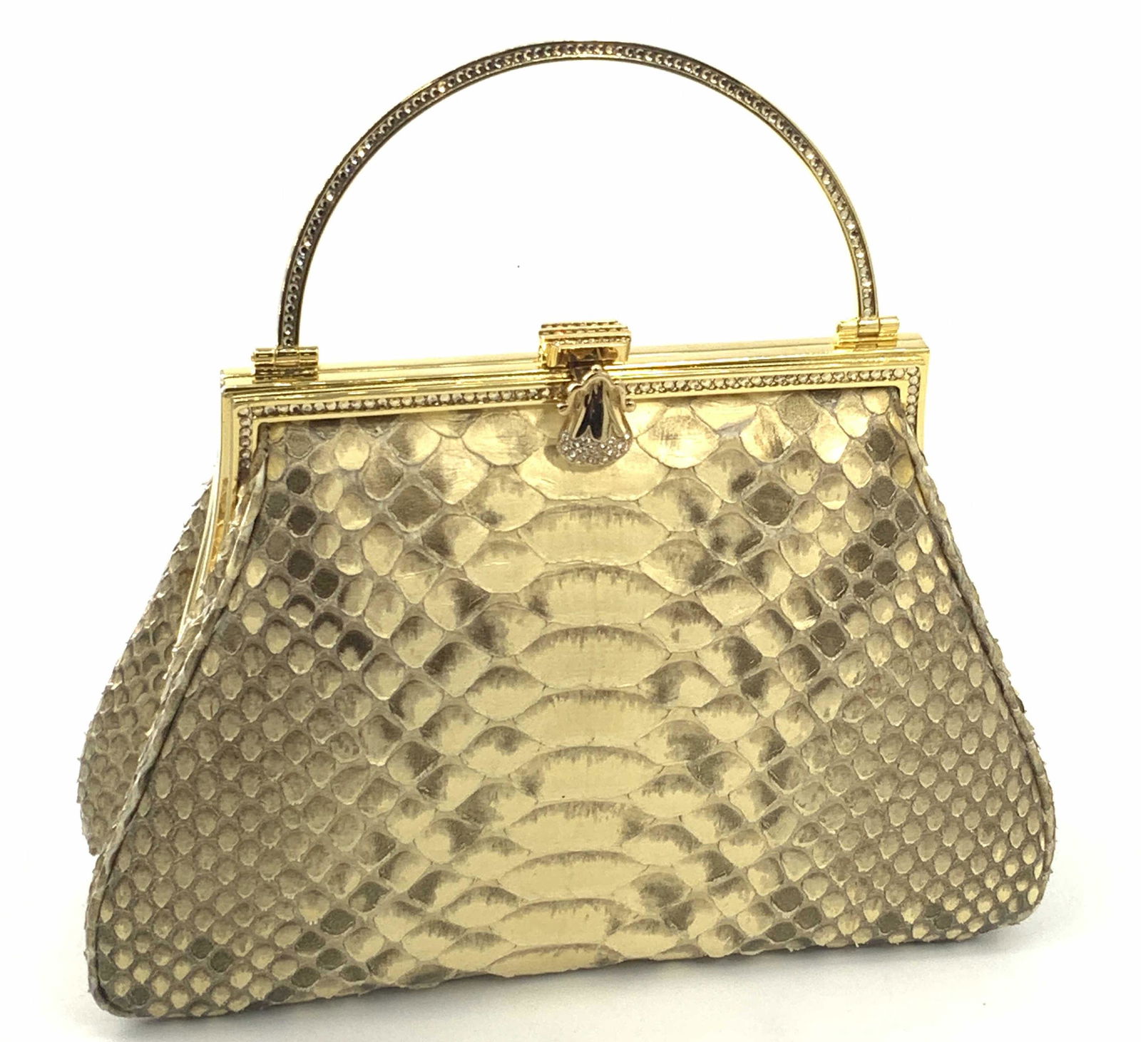 Vntg JUDITH LEIBER Crystal Snakeskin Purse Org Box (1 of 20)