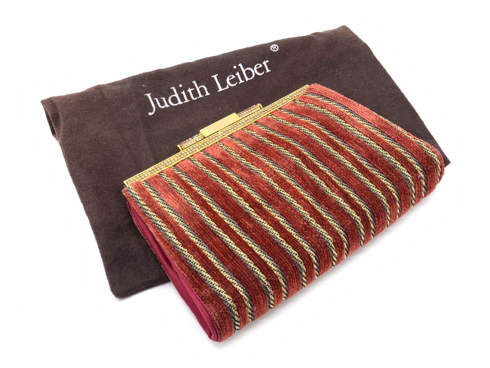 Vntg JUDITH LEIBER For BONWIT TELLER Red Purse (1 of 16)