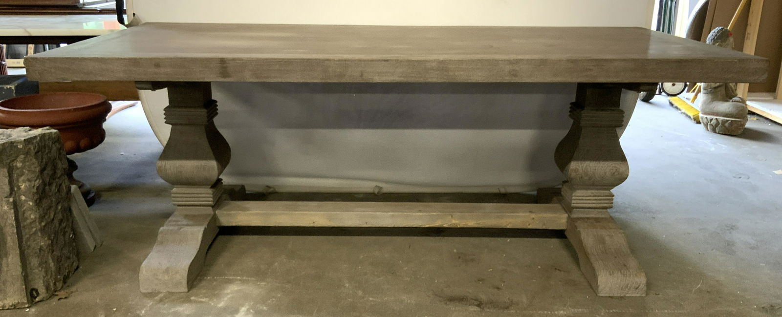 Wooden Farmhouse Dining Table (1 of 10)