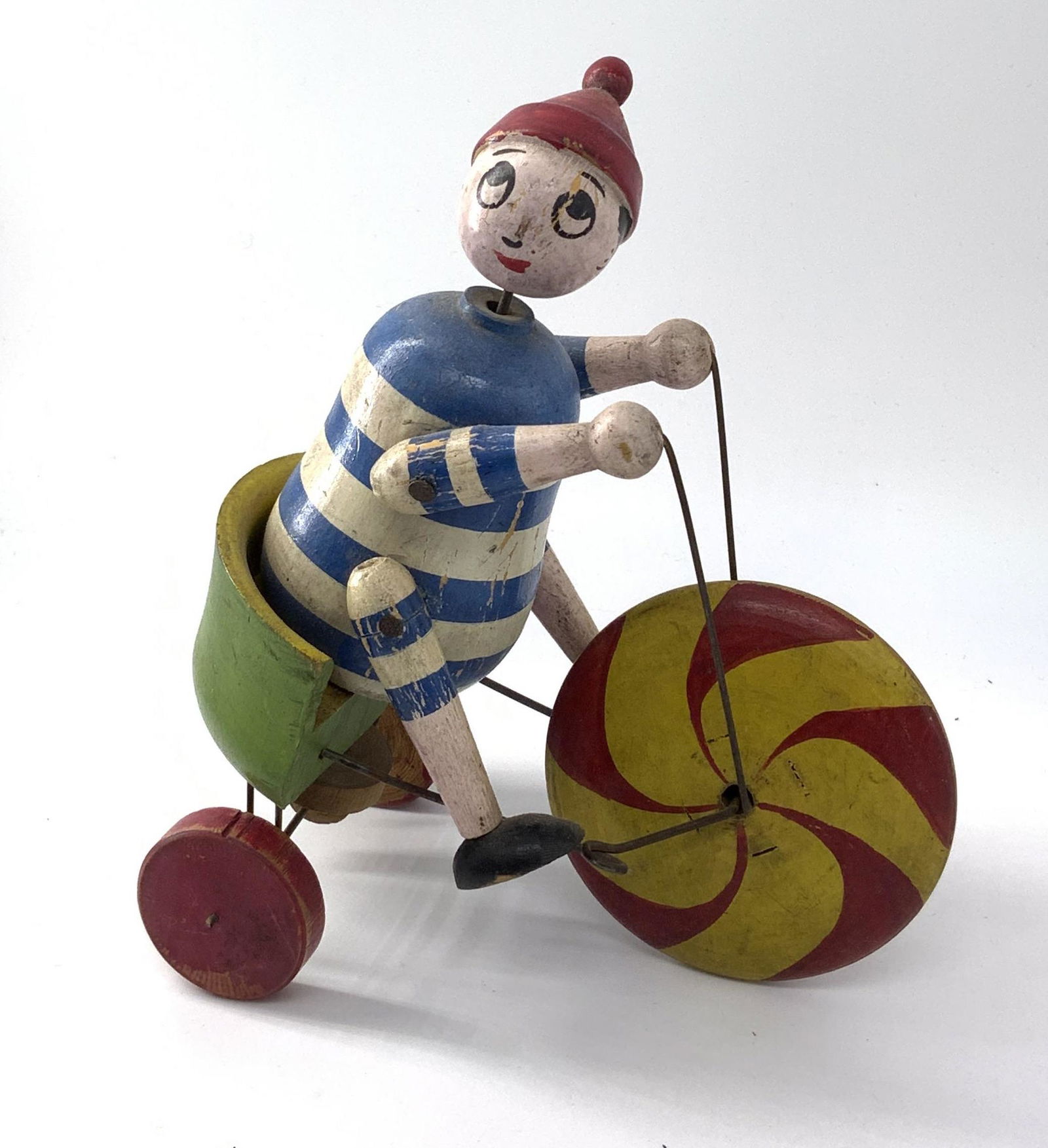 Antique Wood Boy on Tricycle (1 of 10)