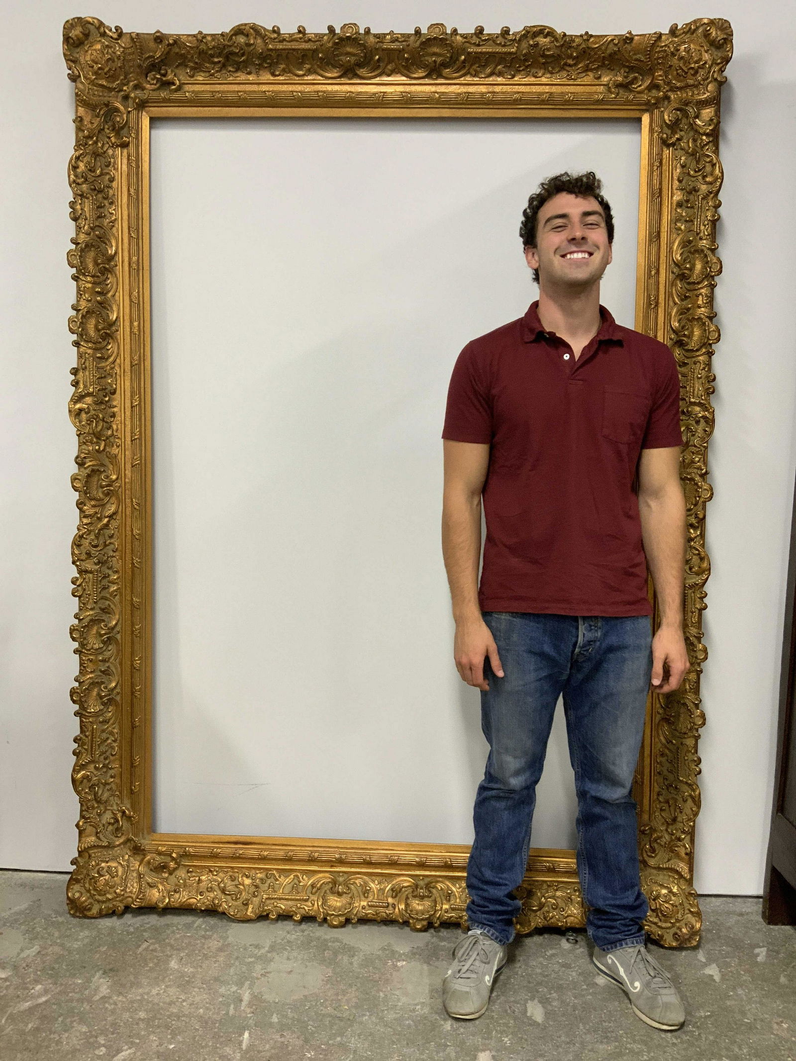 Grande Ornate Gilt Wooden Frame (1 of 10)