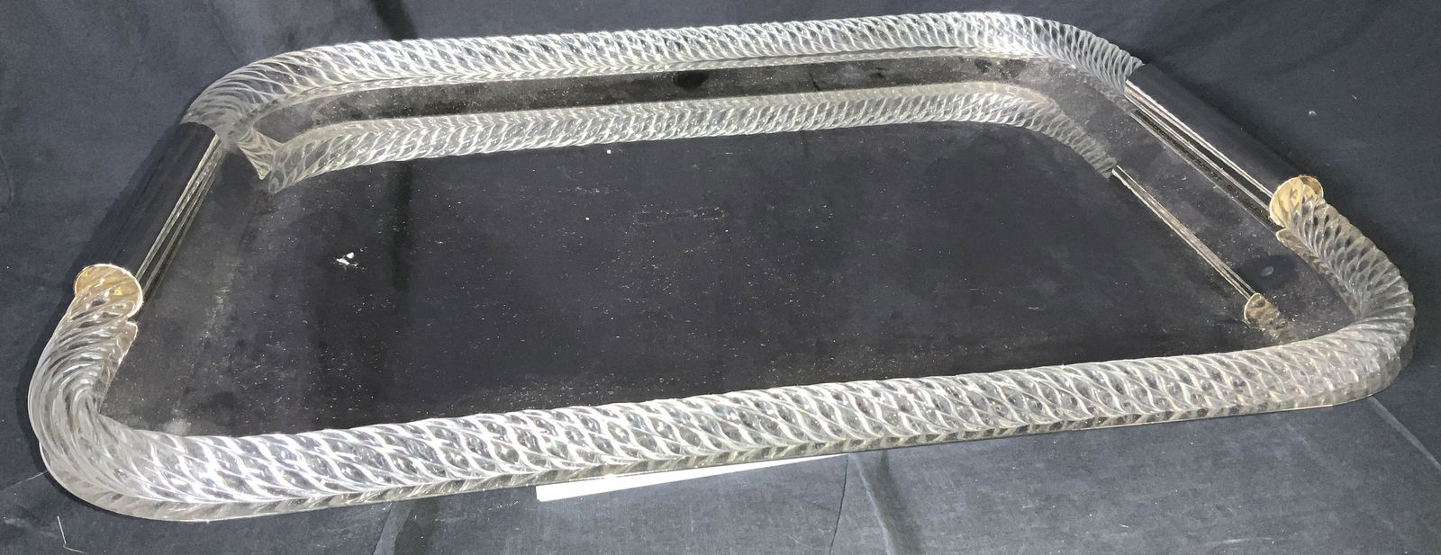 Montagnini L&C GM Designer Tray w Rope Glass, IT (1 of 10)