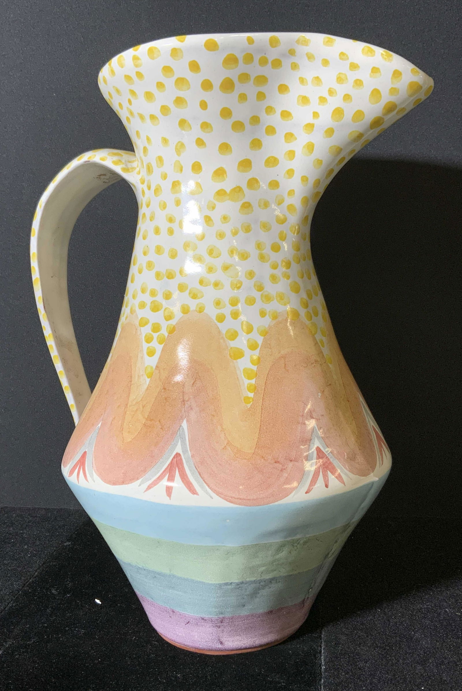 Glazed Terra Cotta Pitcher (1 of 9)