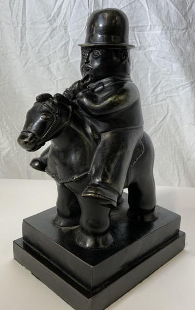 FERNANDO BOTERO Man on Horseback Bronze Sculpture (1 of 11)