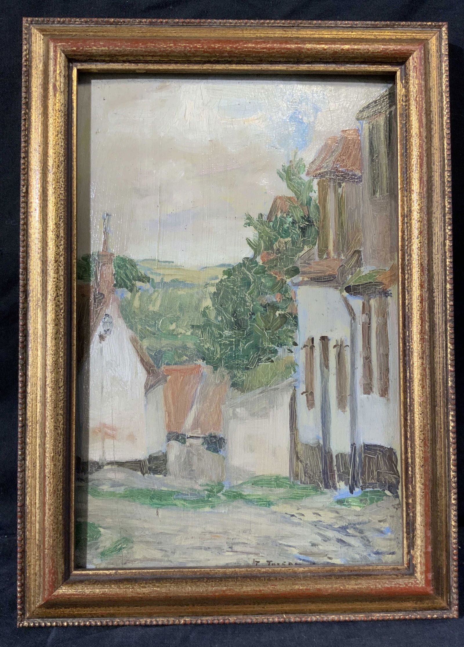ATTR JULIAN JOSEPH French Village Oil on Board (1 of 13)