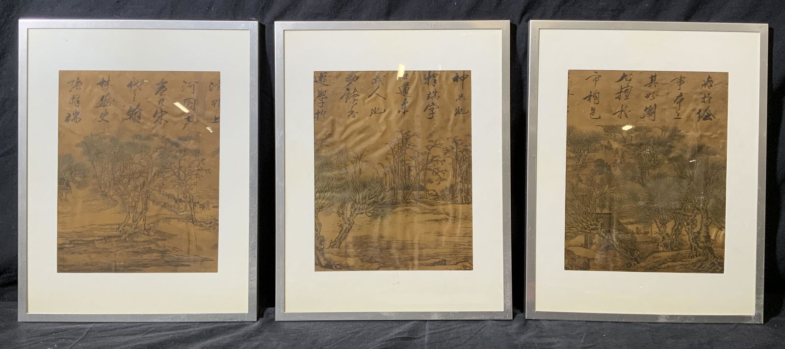 Lot 9 Framed Eastern Asian Ink on Silk (1 of 20)
