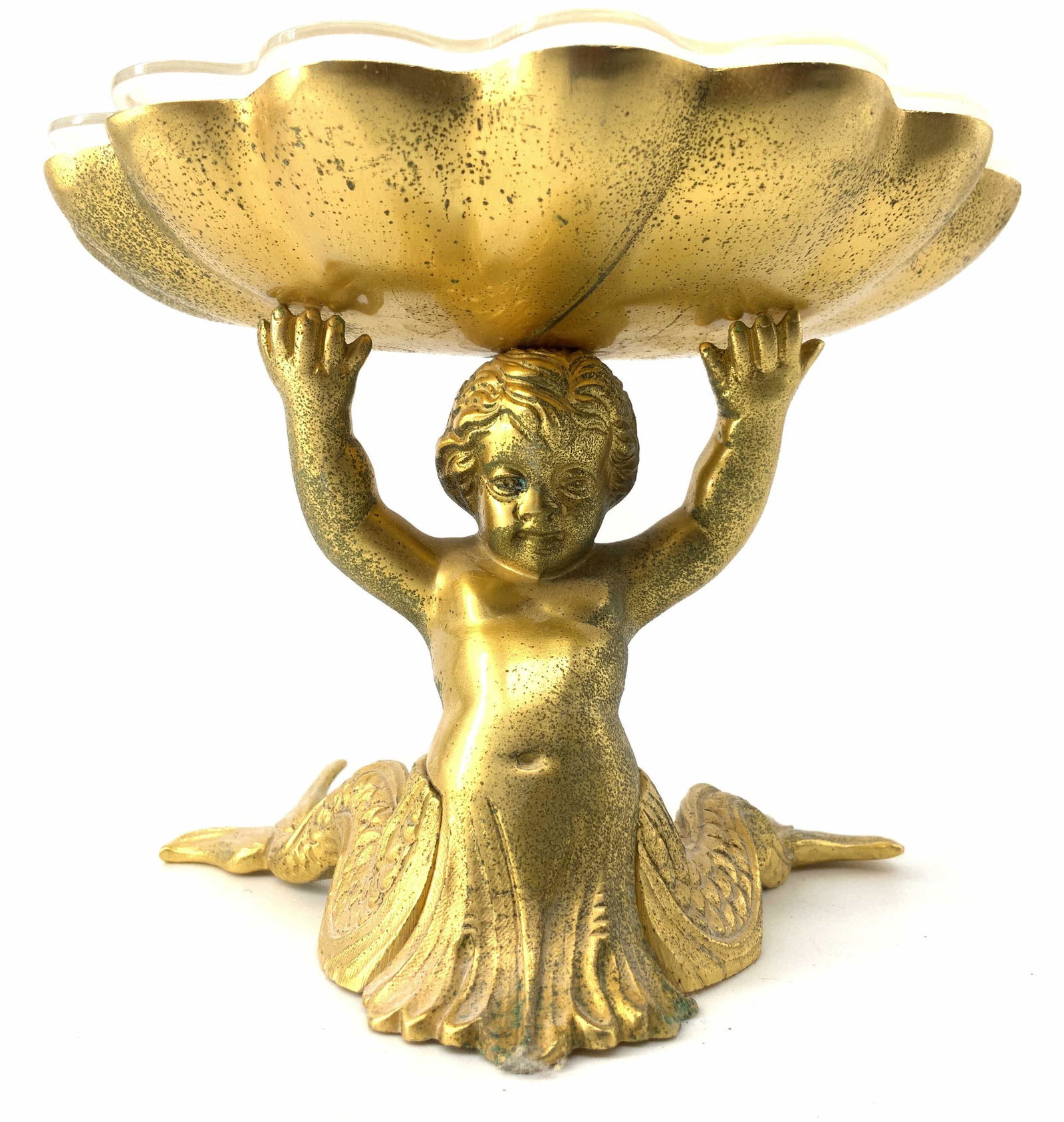 Vintage SHERLE WAGNER Gilt Bronze Shell Soap Dish (1 of 8)