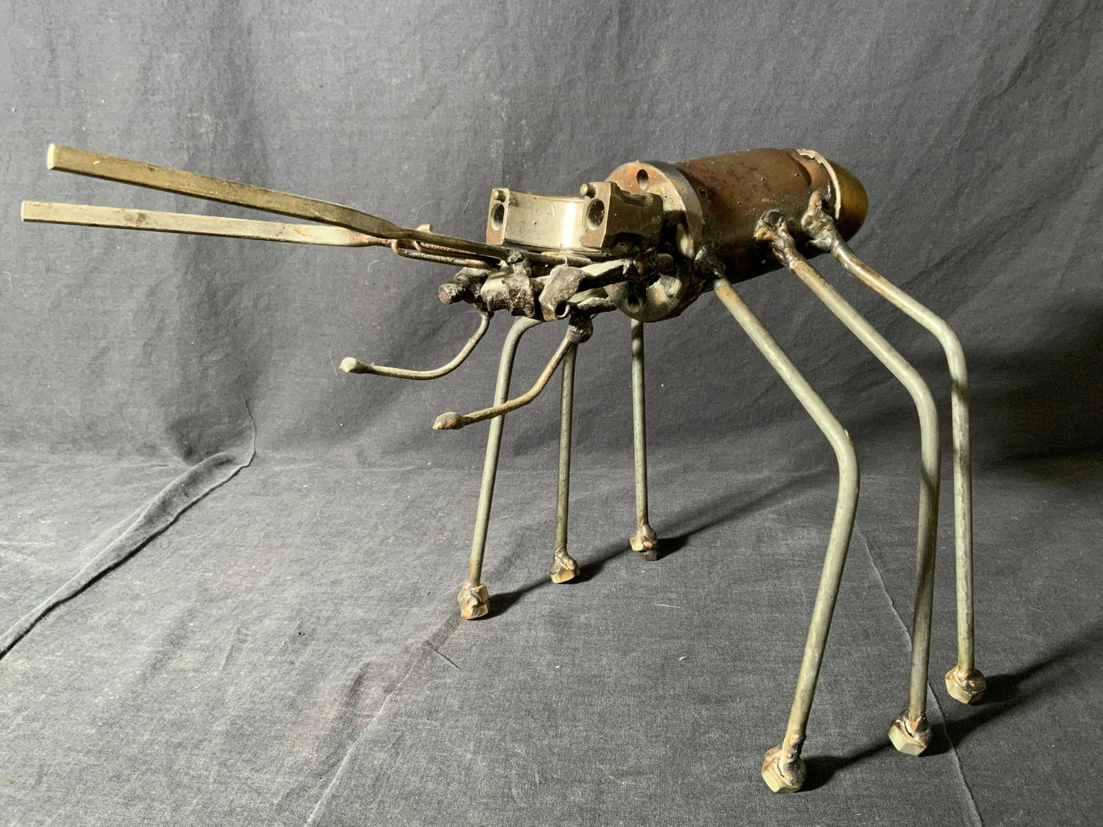 Steampunk Style Folk Art Insect Sculpture (1 of 12)