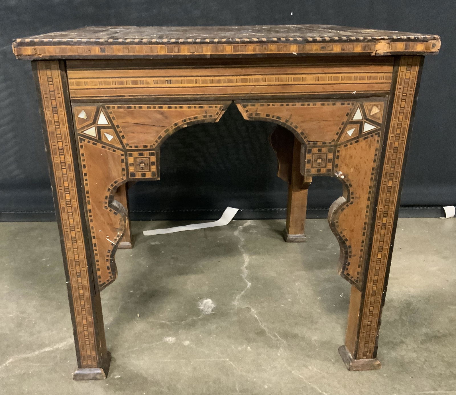 Vintage Turkish Side Table W Inlay Detail (1 of 10)