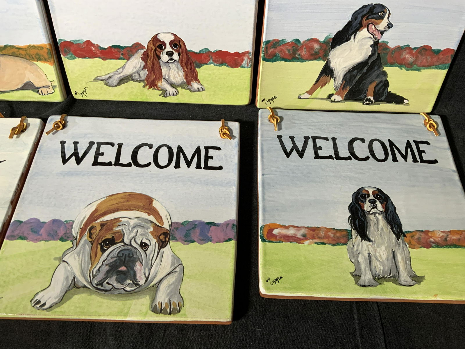 SIGNED ZEPPA Dog Terracotta Welcome Signs (1 of 8)