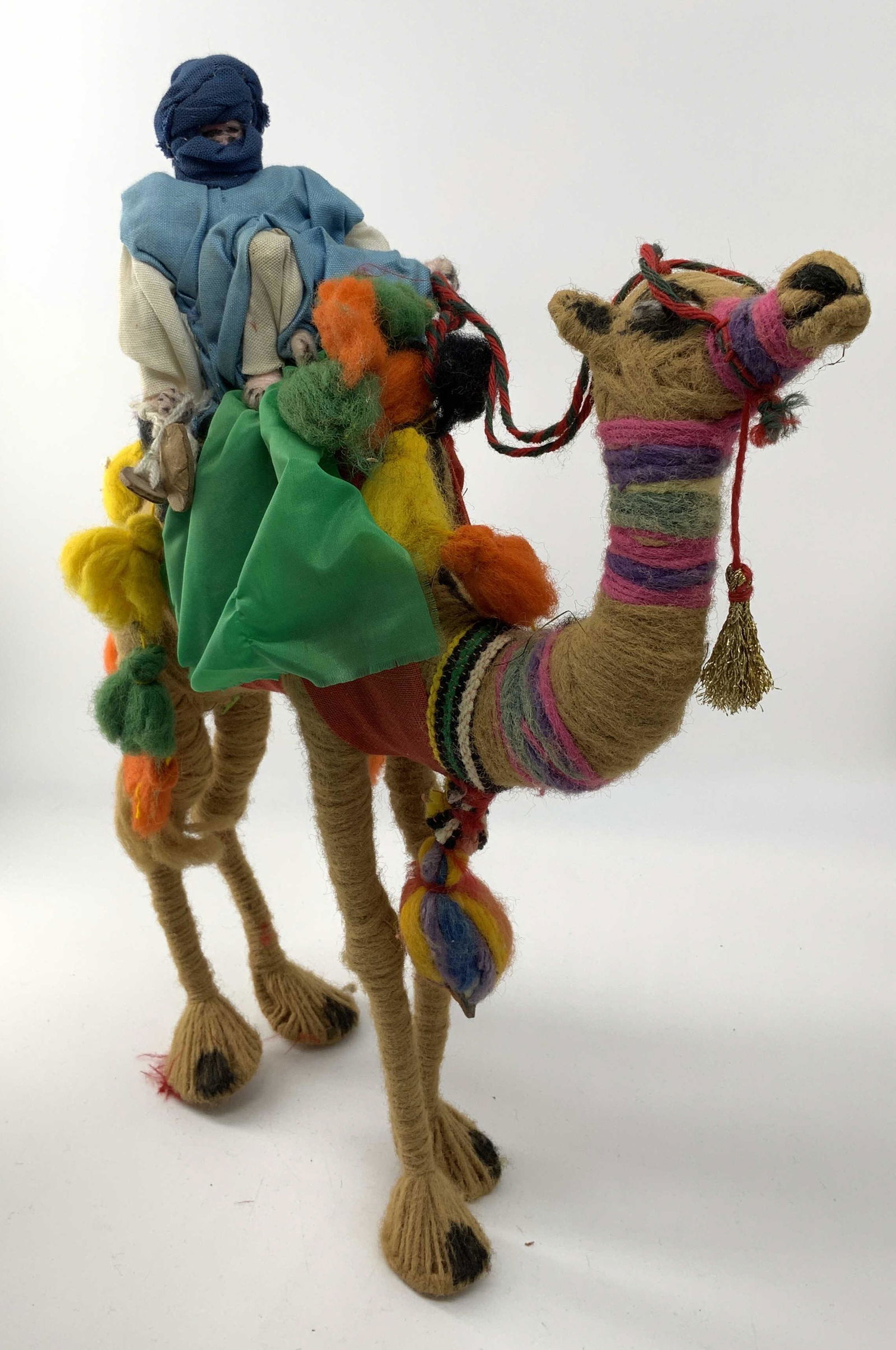 Lot of Children’s Toy Bull Fighters & More: Lot of Children’s Toy Bull Fighters & More , lot includes Bull, two Bull matadors, Portuguese doll wearing traditional dress, middle easterner riding a camel, and a Japanese doll wearing a kimono, a