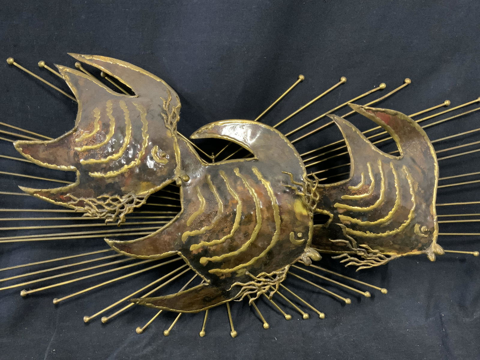 Metal Fish Wall Sculpture (1 of 9)