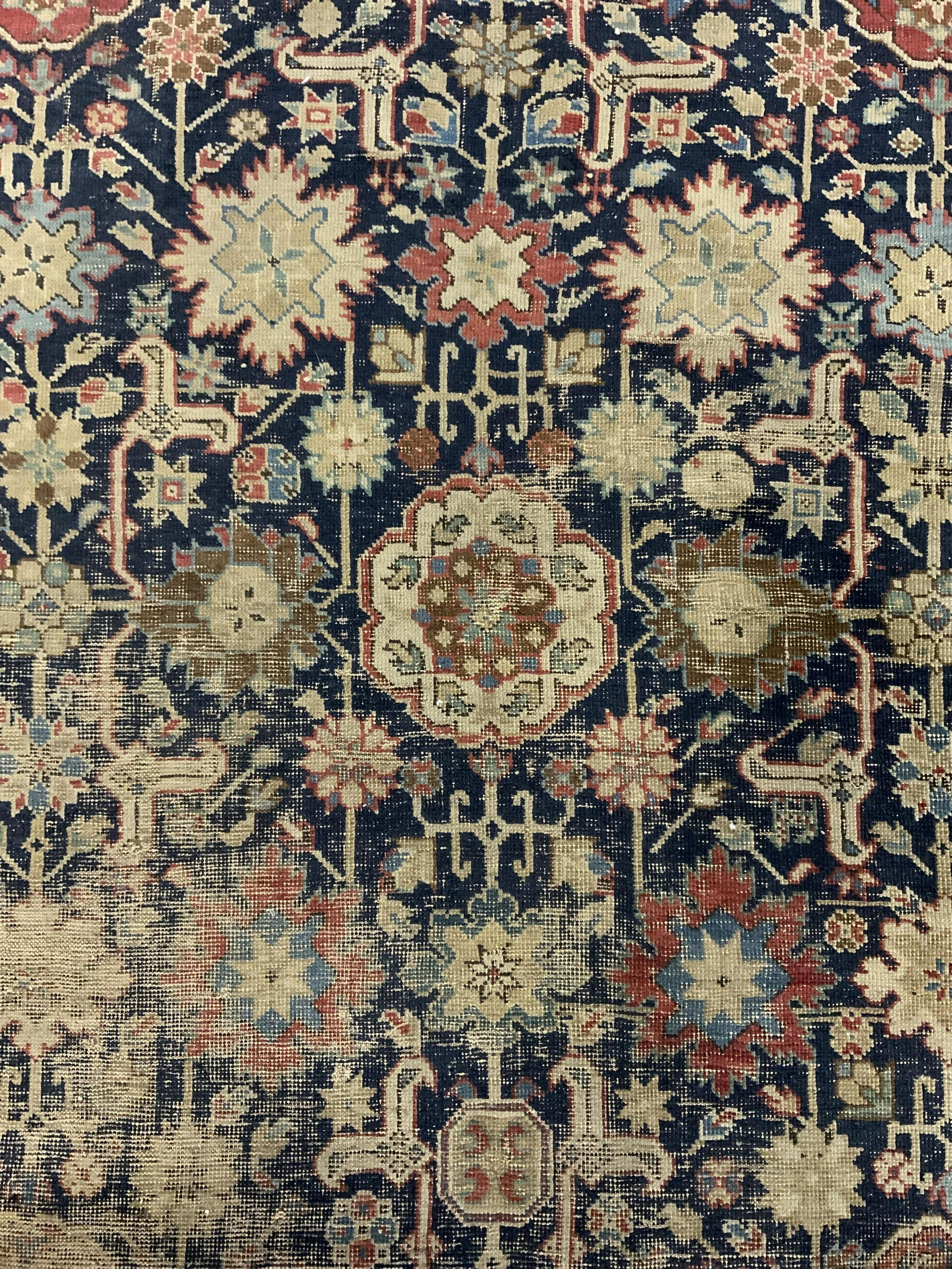 Antique Handmade Wool Rug Portion (1 of 8)