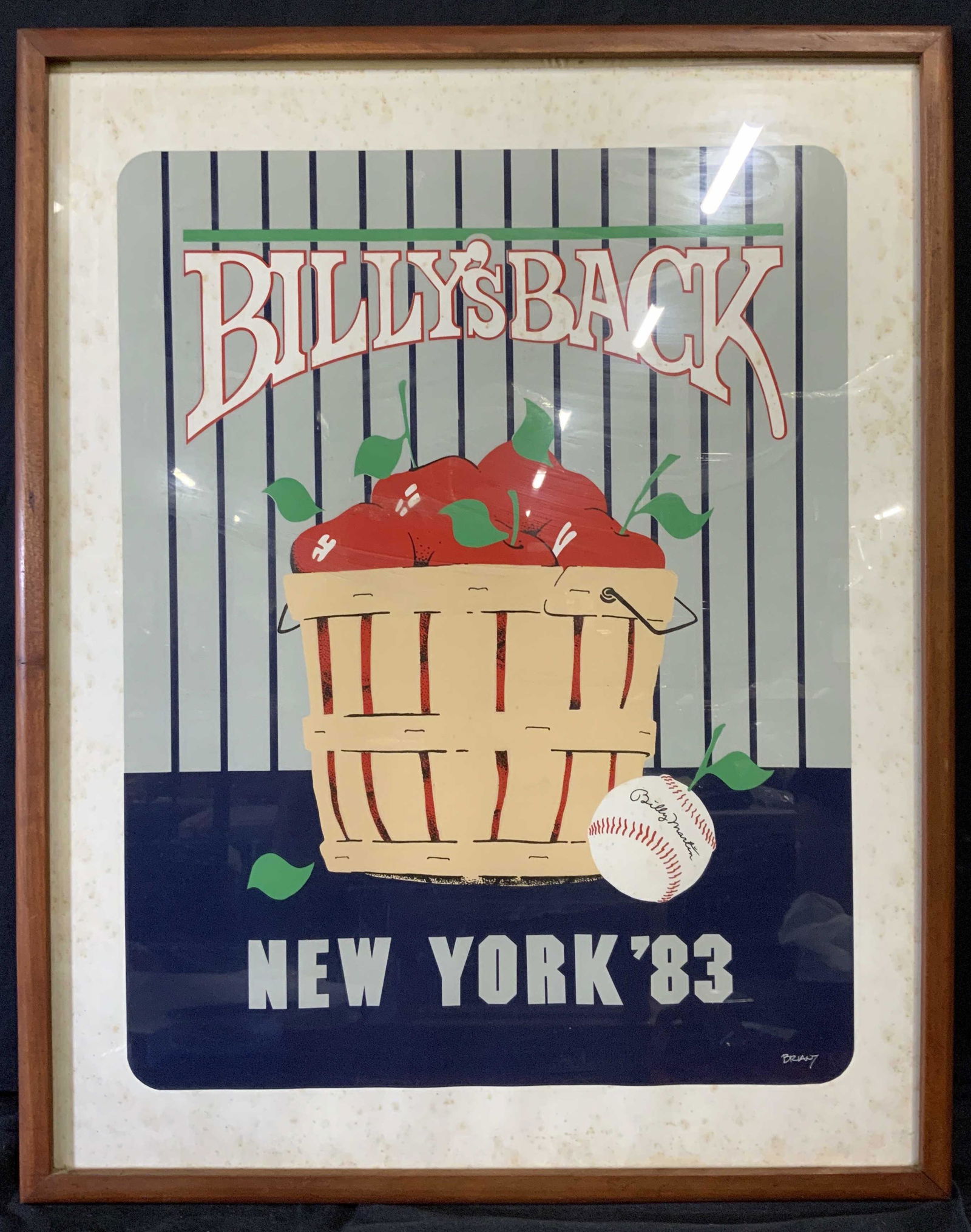 Signed BRIANT Billy's Back New York '83 Silkscreen (1 of 7)