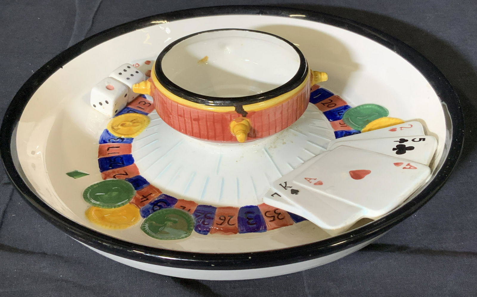 Ceramic Casino Chip N Dip Platter (1 of 6)