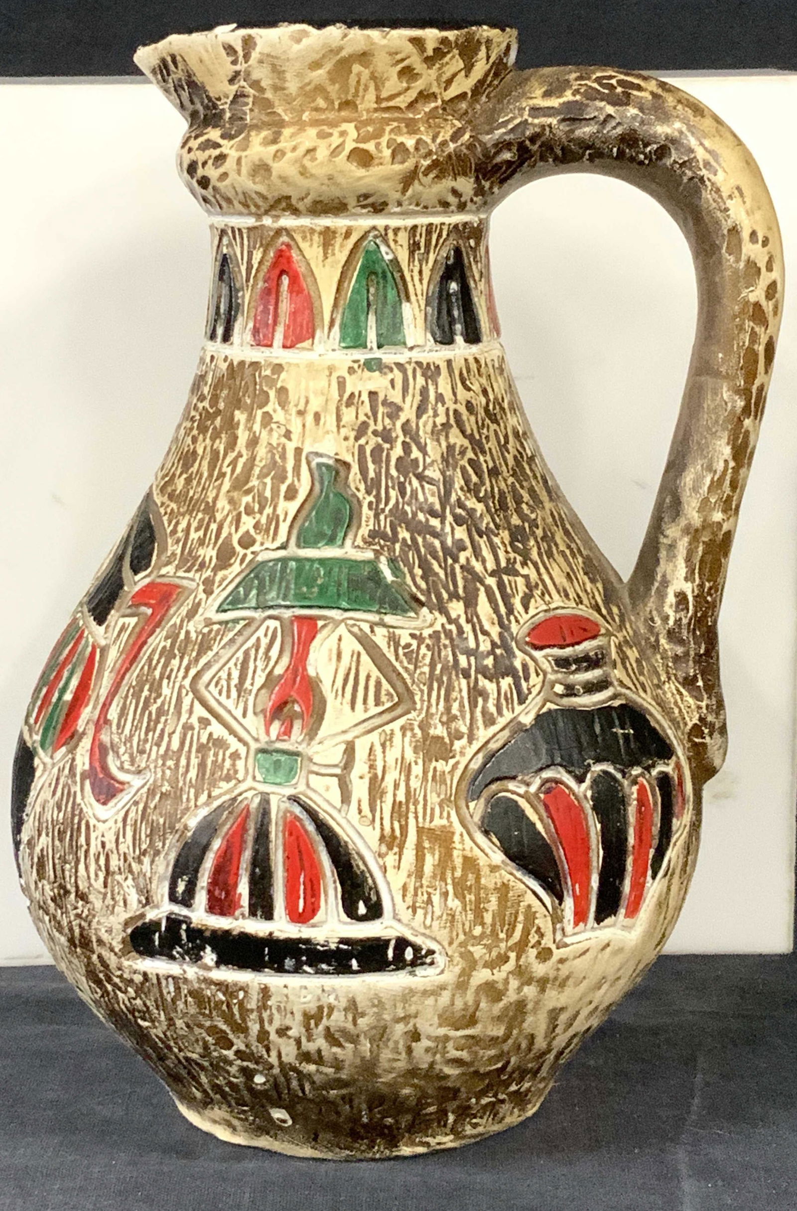 Indigenous Hand Painted Ceramic Jug, Africa (1 of 6)