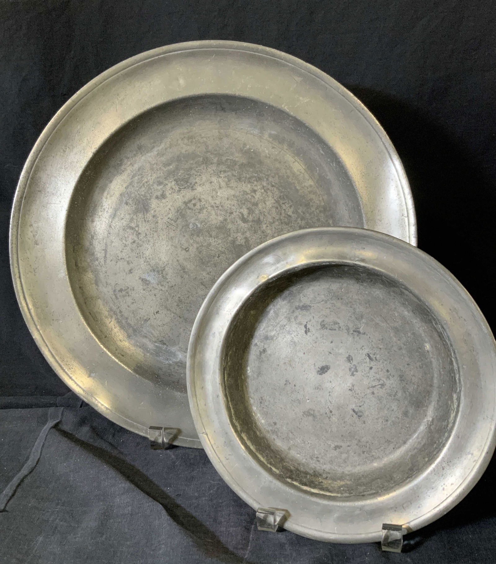 Collectible Vntg Pewter Trays, Hallmarked (1 of 6)