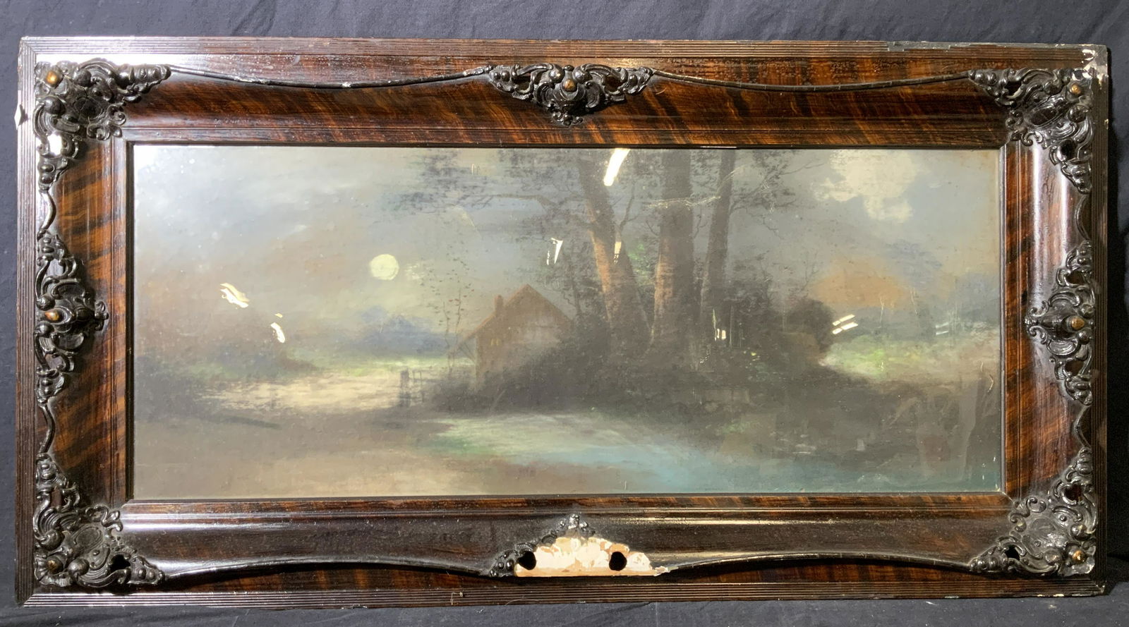 Moonlit Cabin Pastel on Paper (1 of 13)