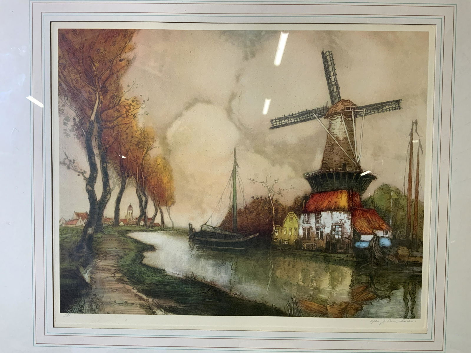Signed River Windmill Print (1 of 9)