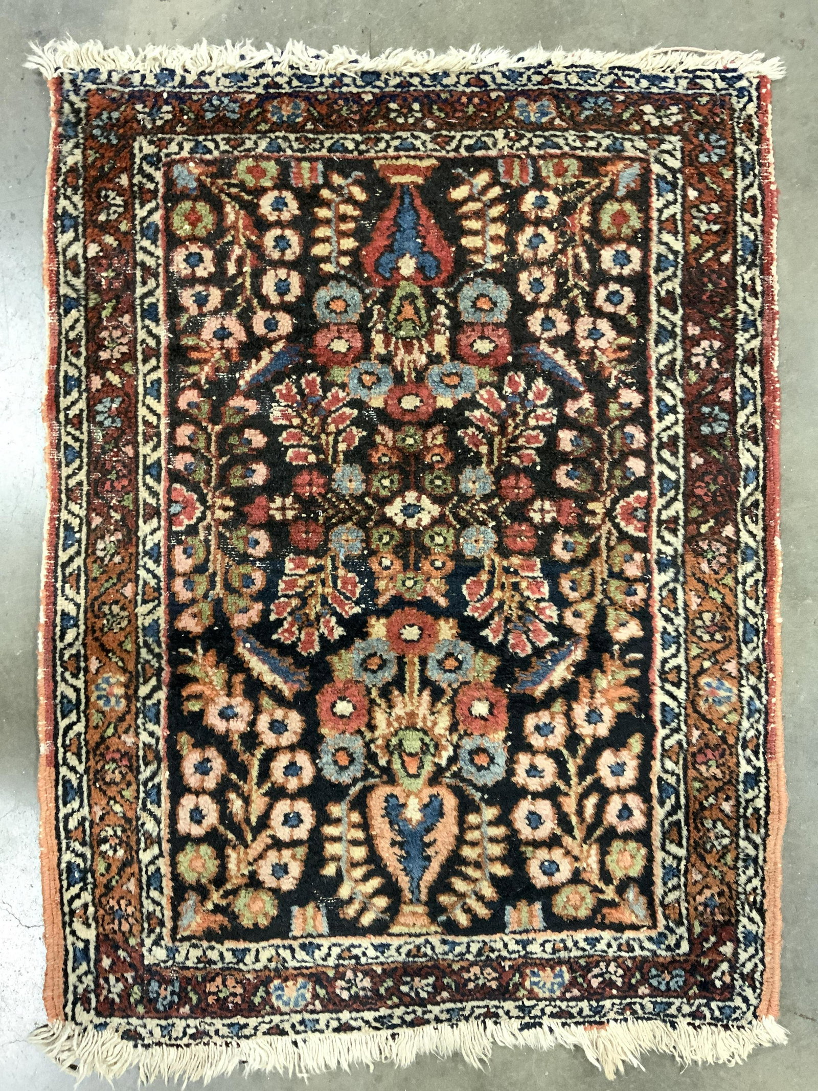 Vintage Handmade Oriental Wool Area Rug (1 of 7)