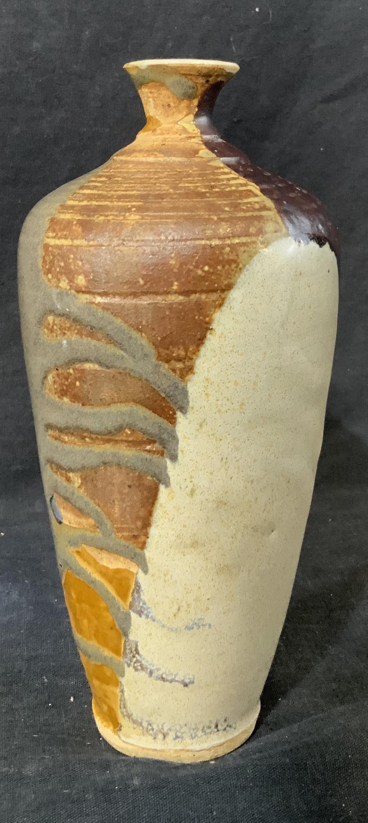 Hand Painted Ceramic Bottle Vase (1 of 5)