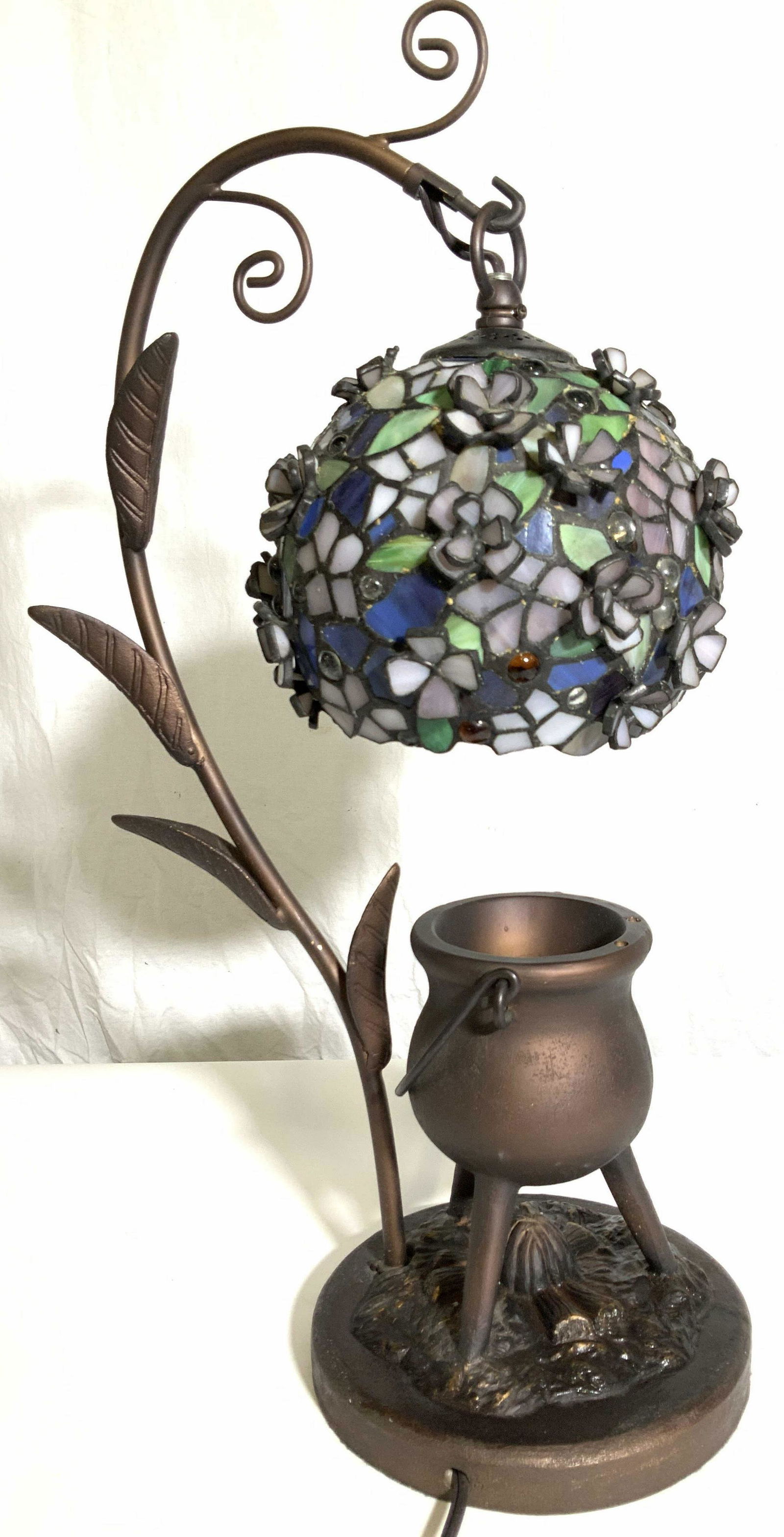 Tiffany Style Nouveau Table Accent Lamp, Composite (1 of 16)