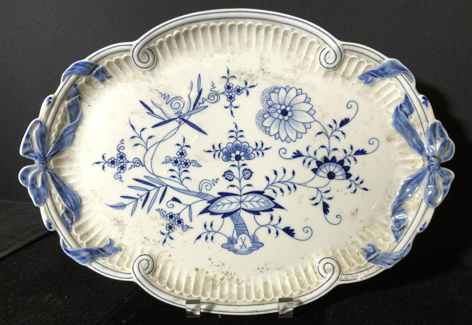 Vintage Hand Painted MEISSEN Platter (1 of 6)
