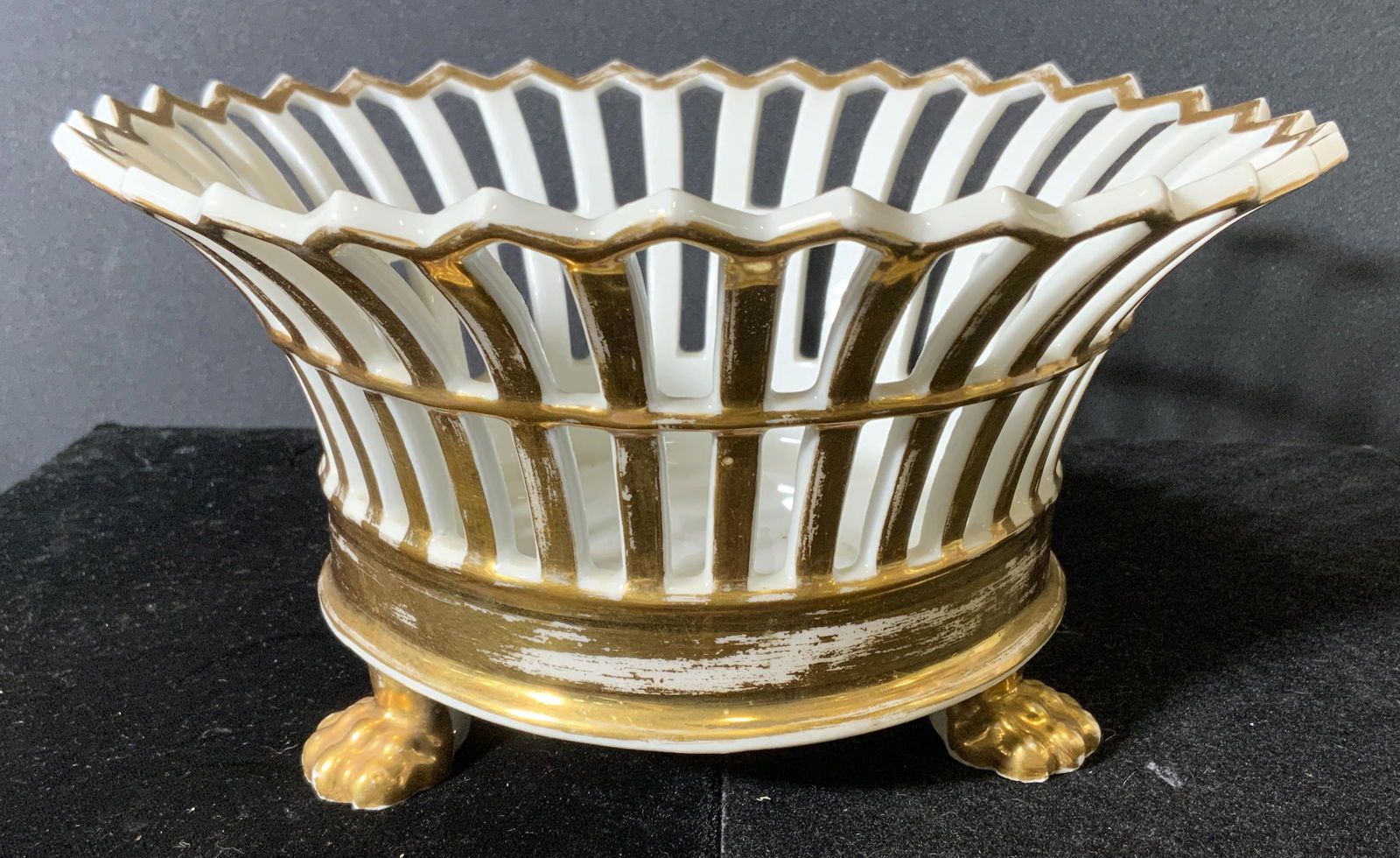Pierced Footed Ceramic Bowl (1 of 5)