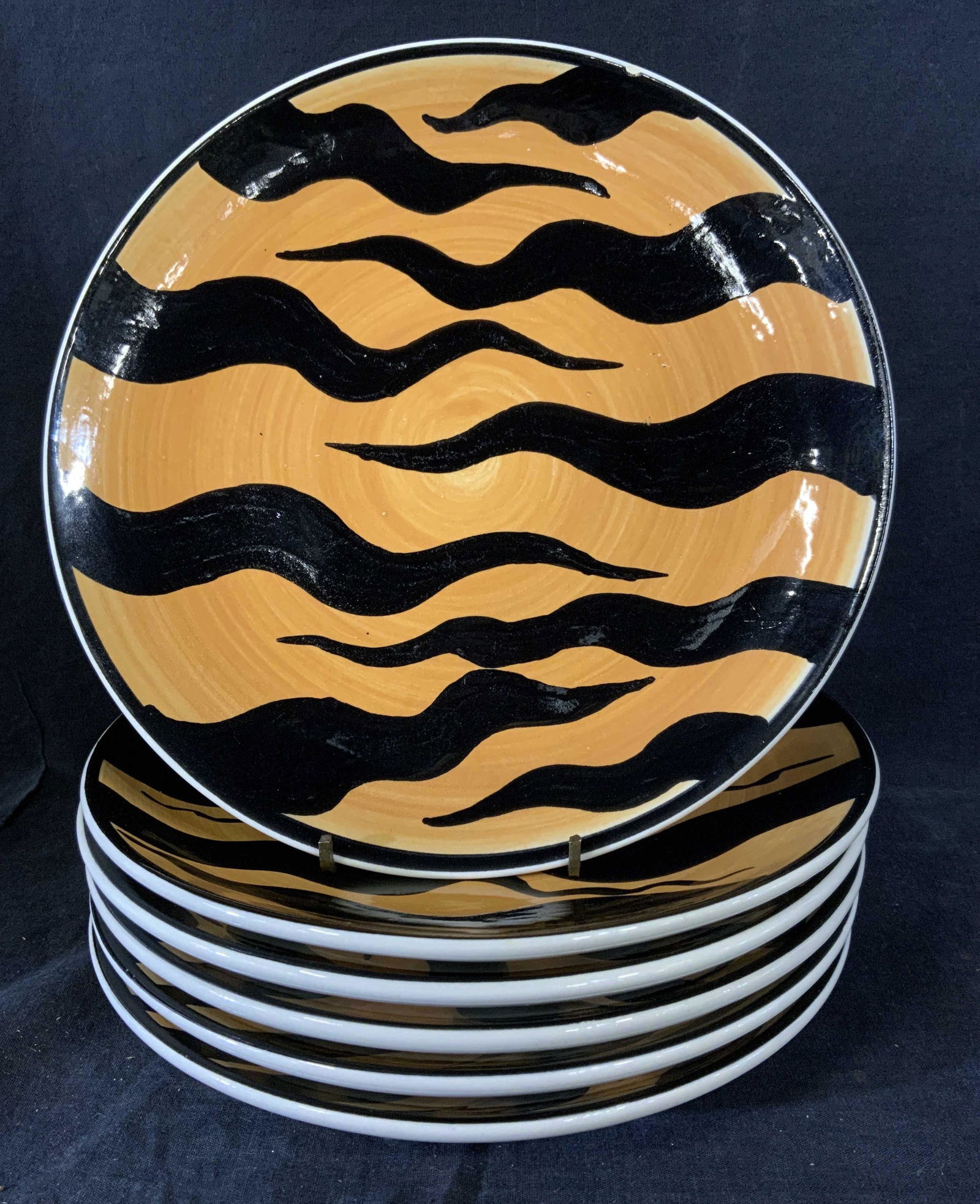 Set 6 Hand Painted Plates PORCELANAS X CERAMICAS (1 of 5)