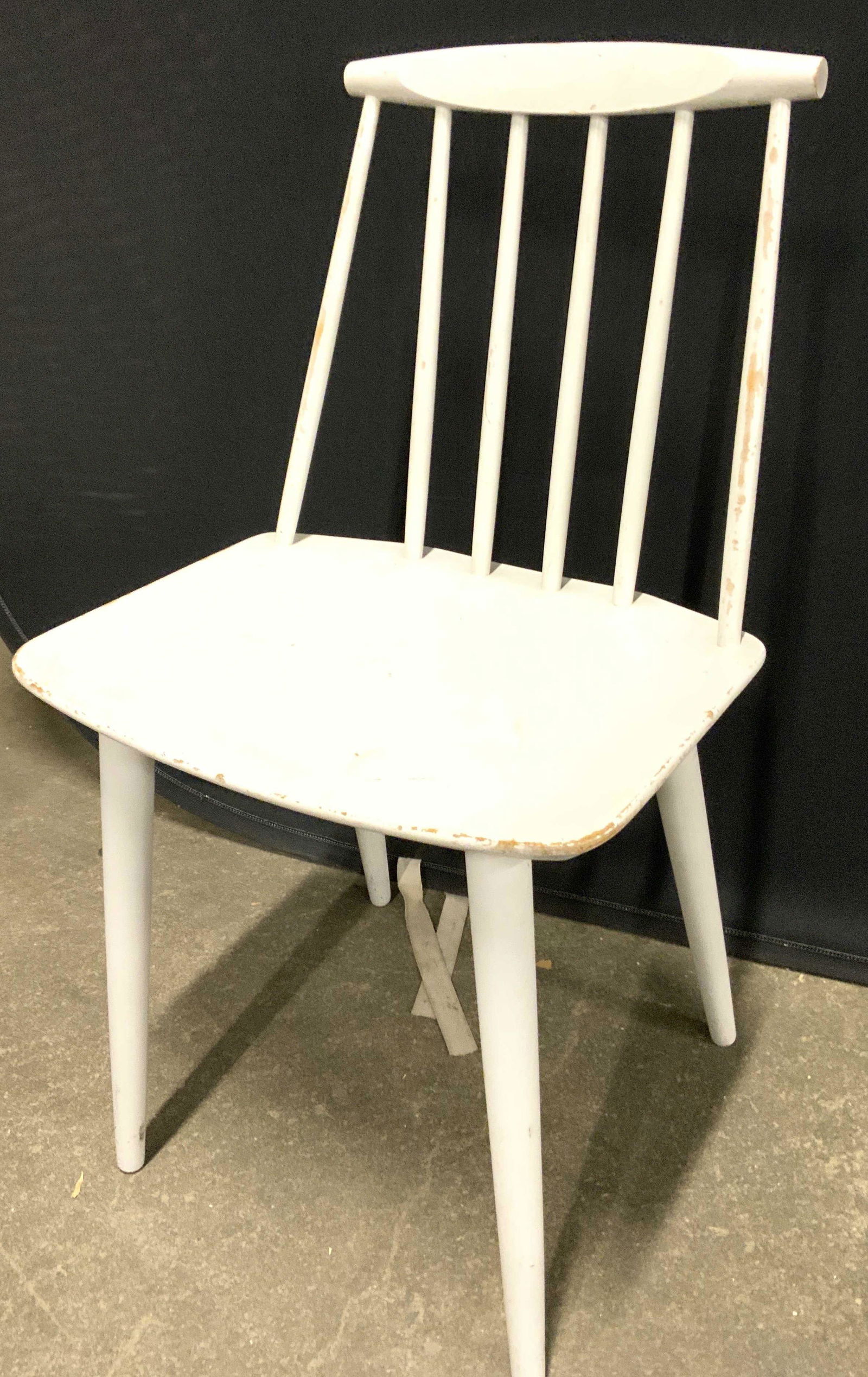 Vintage Low Carved Wooden Side Chair (1 of 7)