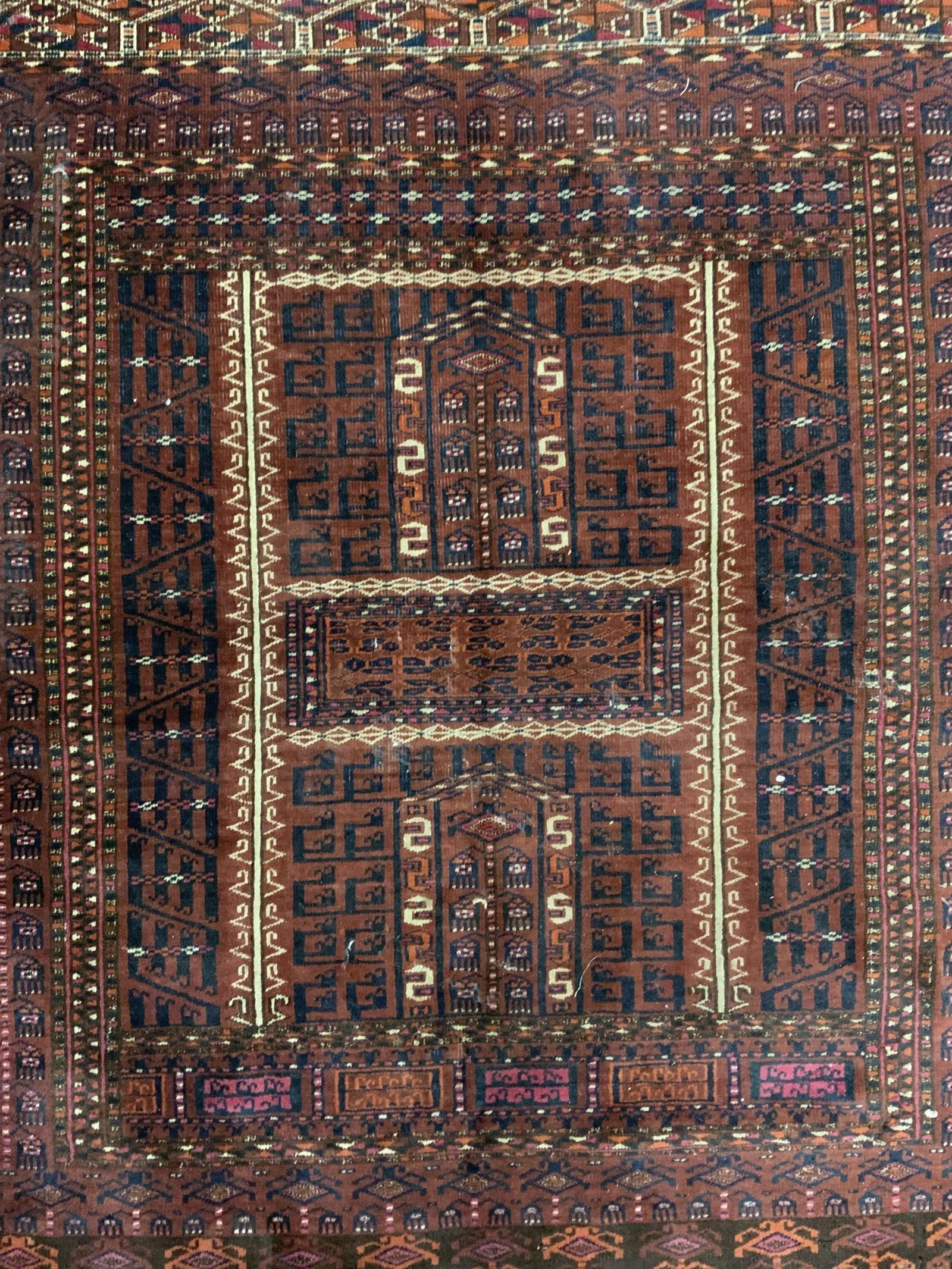 Vintage Handmade Caucasian Wool Rug (1 of 8)