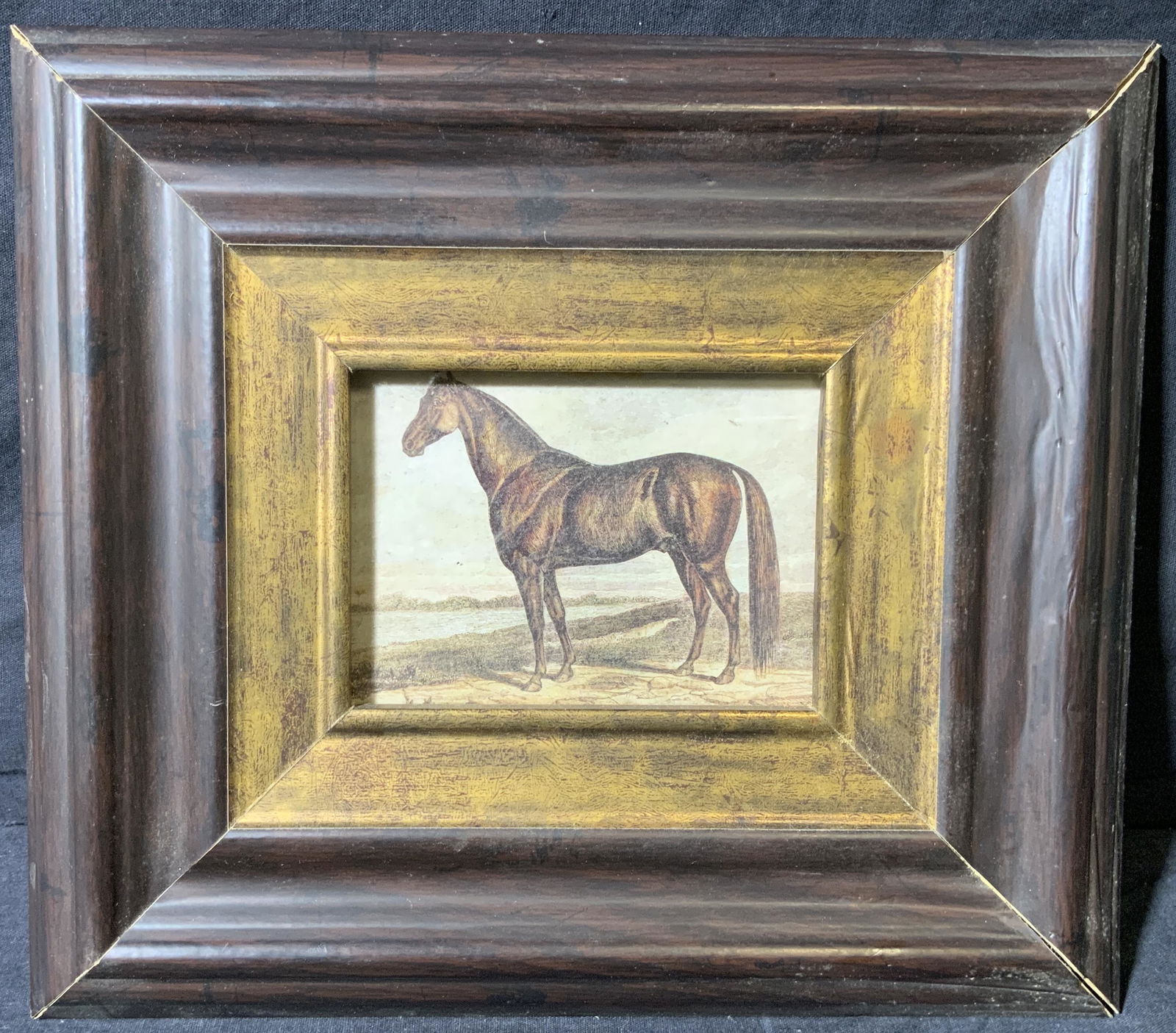 Framed Wild Horse Etching Artwork (1 of 6)