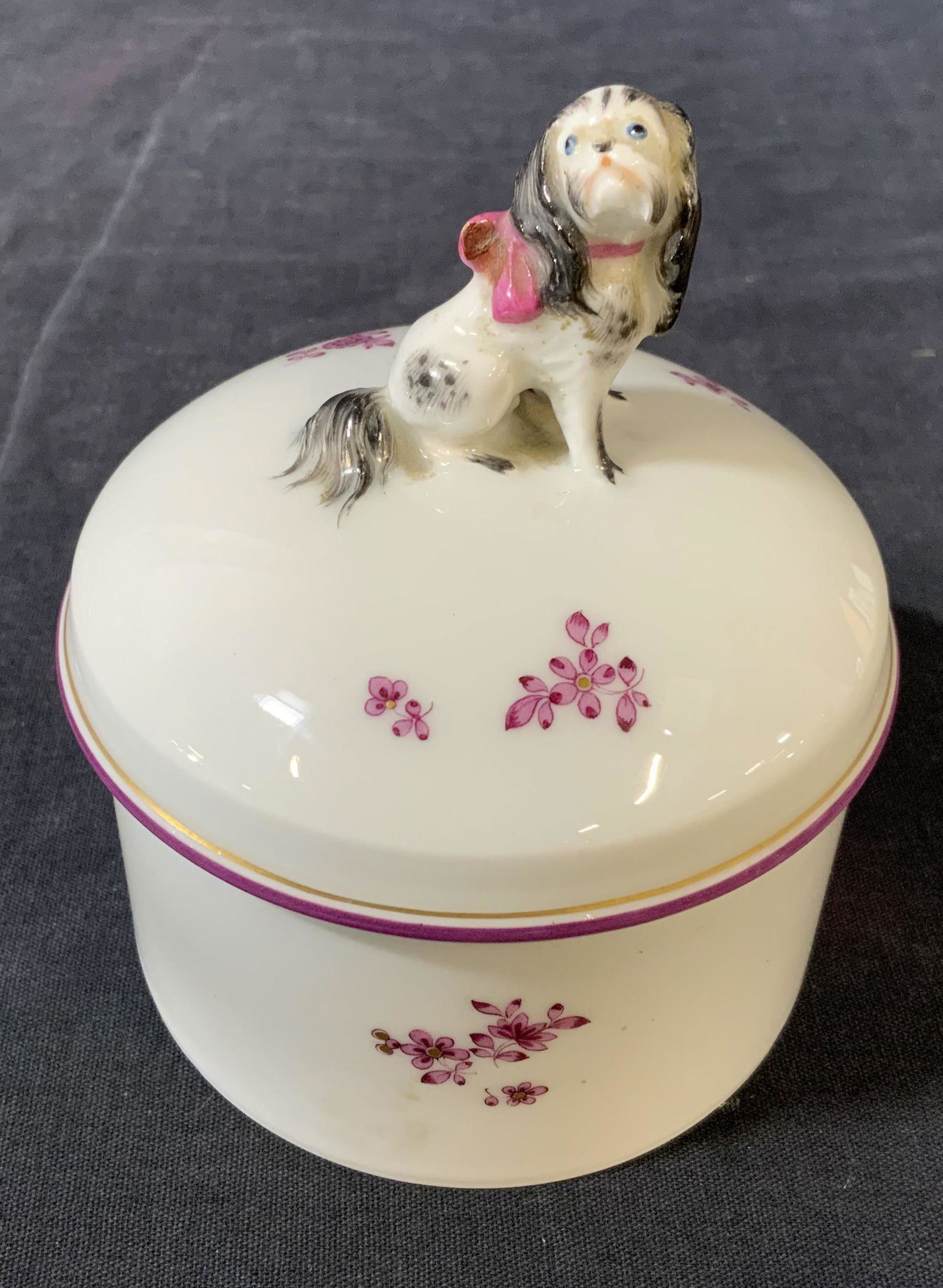 Hand Painted MEISSEN Lidded Ceramic Vessel (1 of 8)