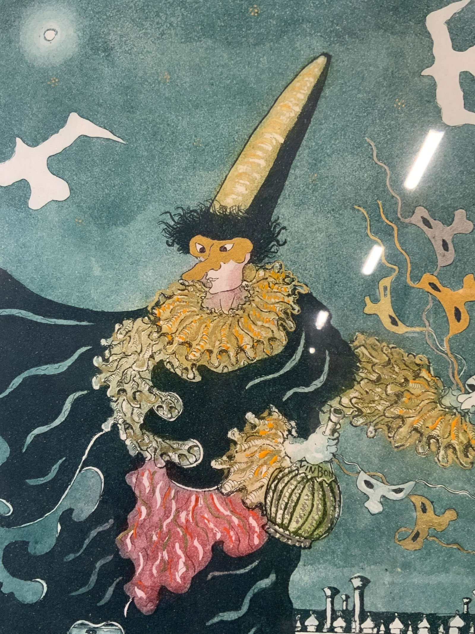 Signed Mixed Media Monotype (1 of 6)