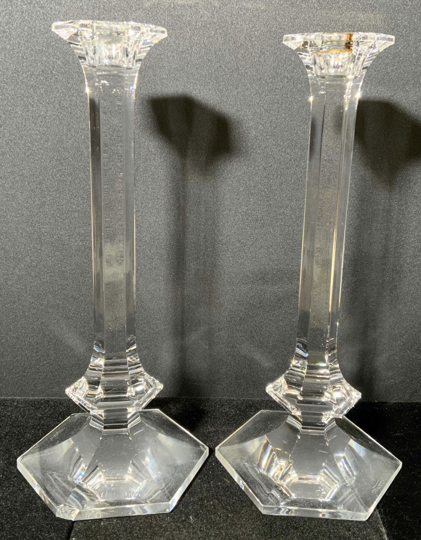 Pair VAL ST LAMBERT Candlestick Holders (1 of 6)