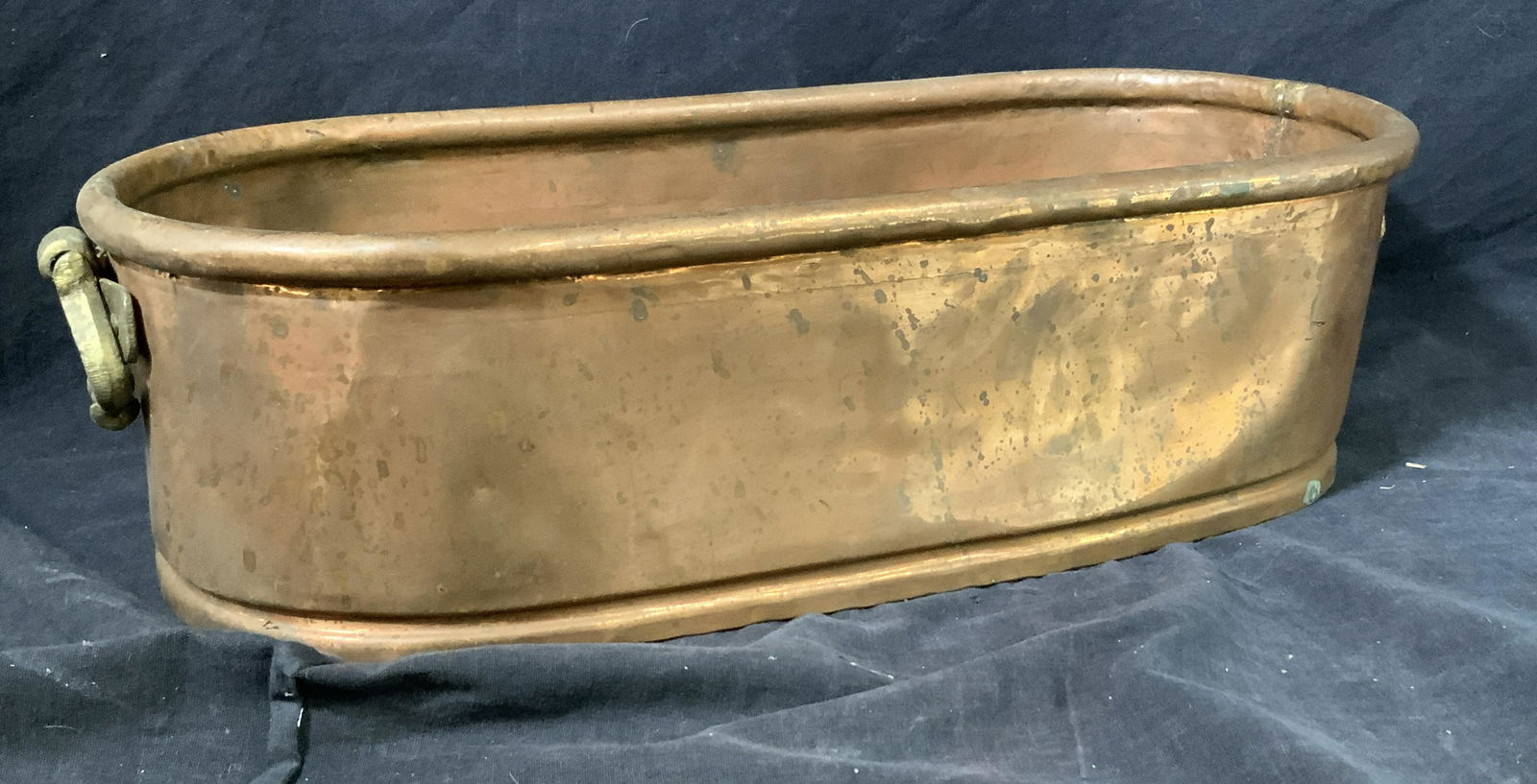 Collectible Copper Basin with Brass Handles (1 of 8)