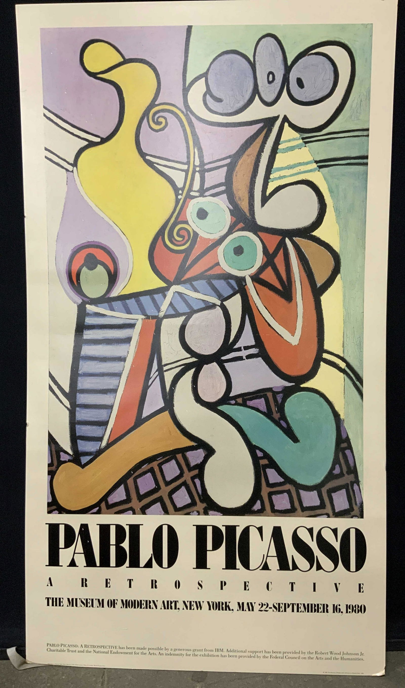 1980 MOMA Pablo Picasso Exhibition Poster (1 of 5)